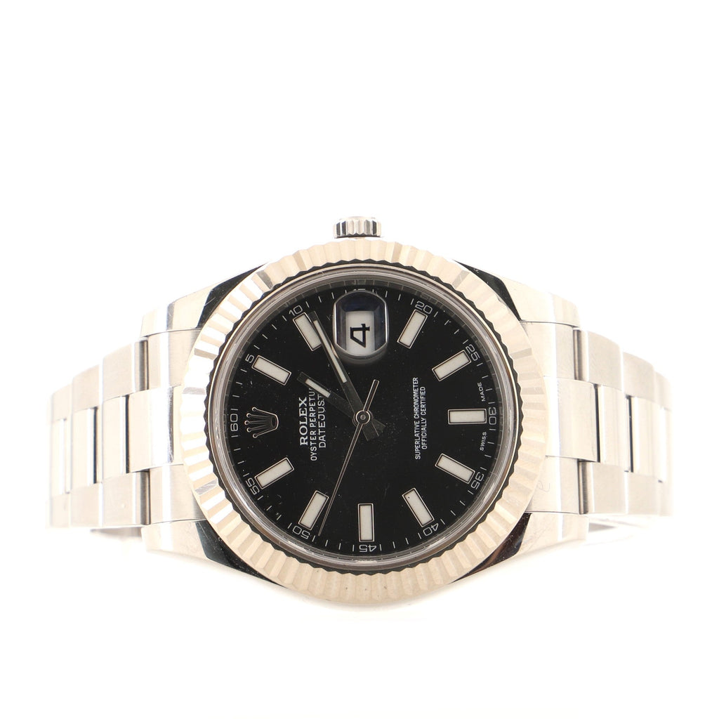 Oyster Perpetual Datejust II Automatic Watch Stainless Steel and White Gold 41