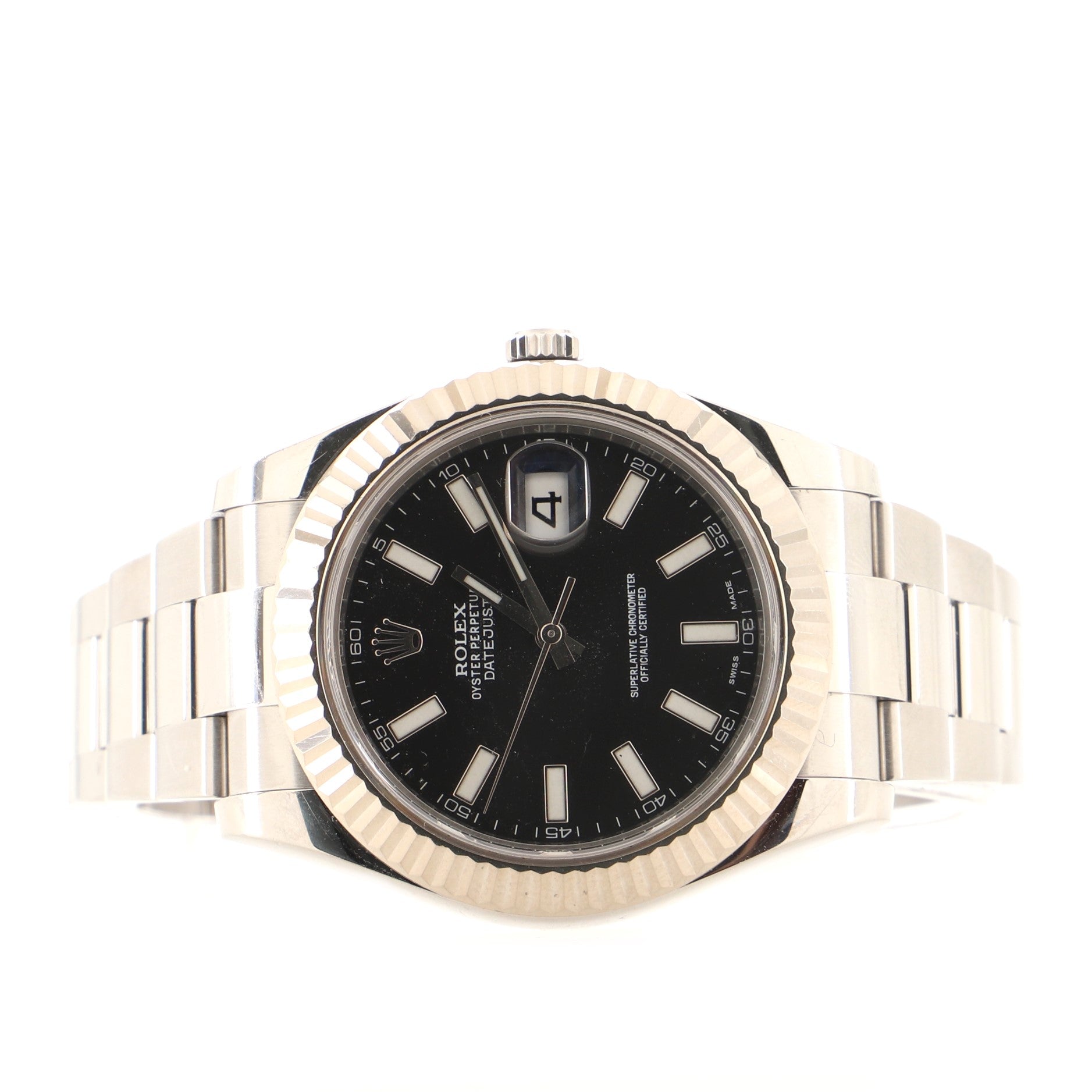 Oyster Perpetual Datejust II Automatic Watch Stainless Steel and White Gold 41