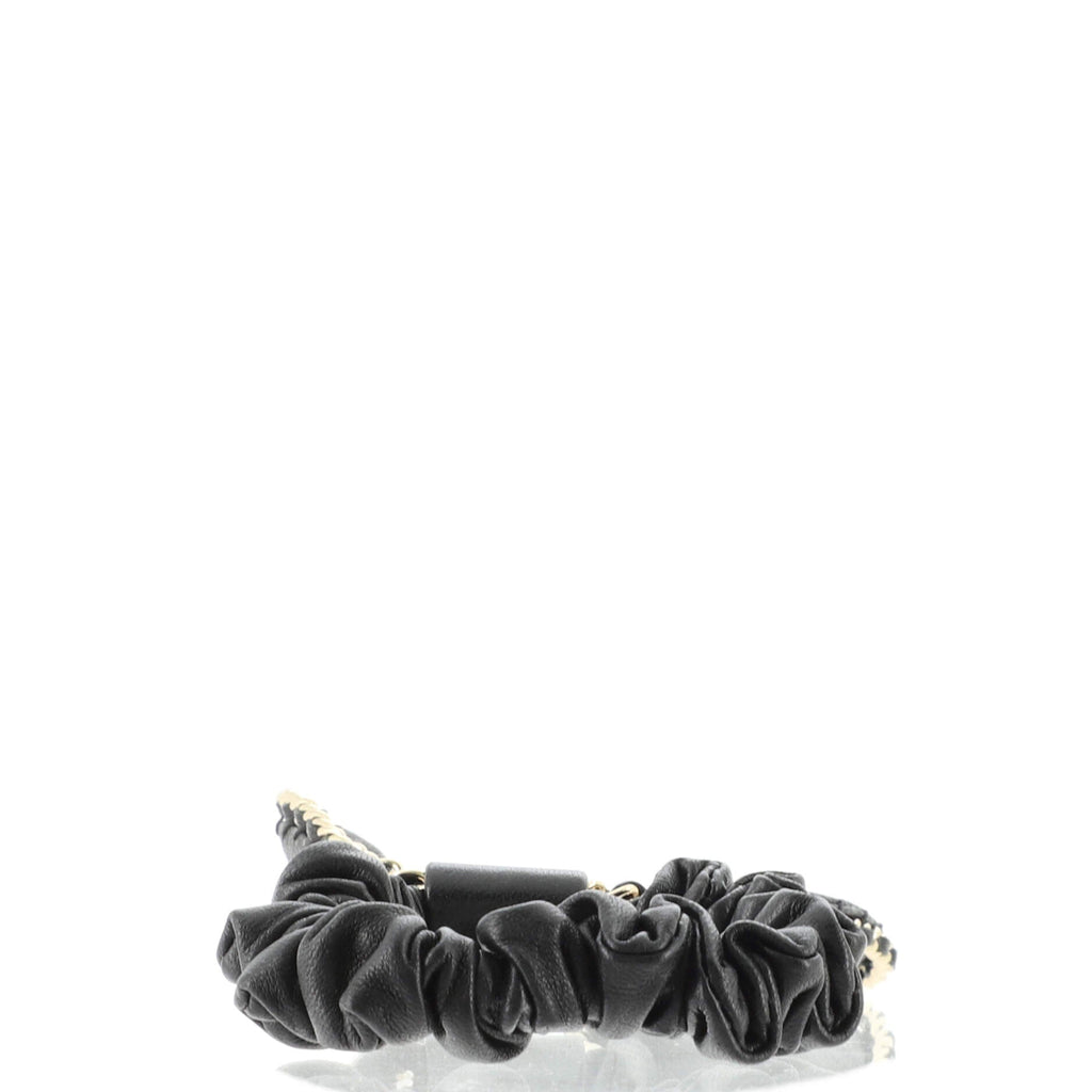 CC Chain Around Bow Scrunchie Lambskin XS