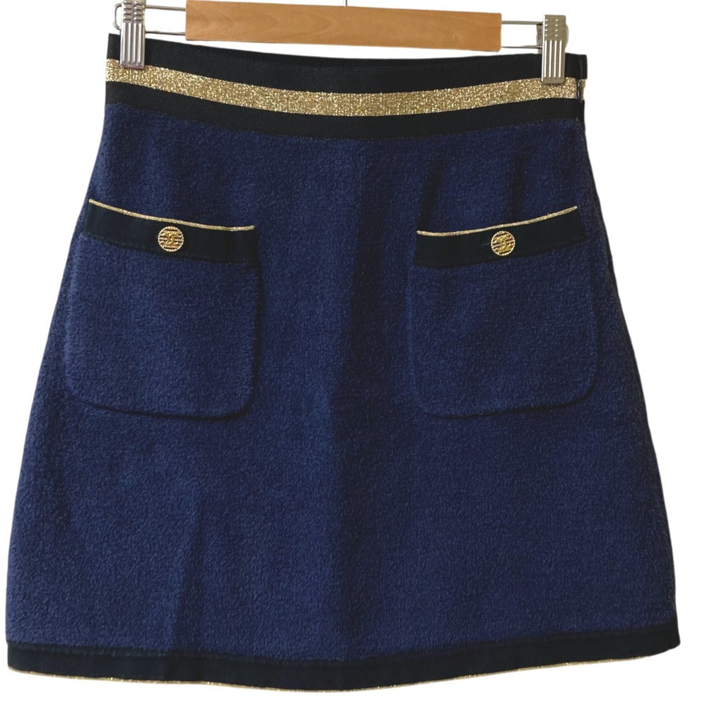 Chanel Coco Mark Pile Skirt