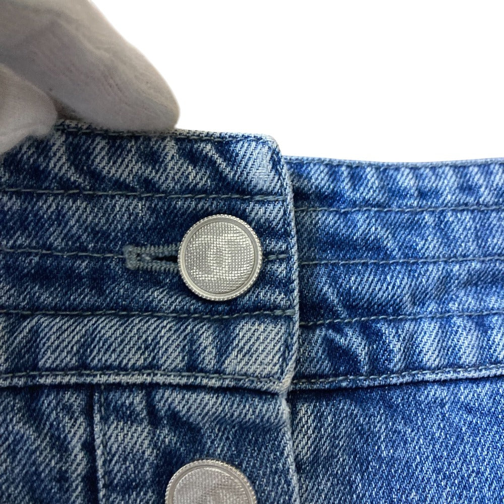 Chanel Coco Mark Button Denim Skirt