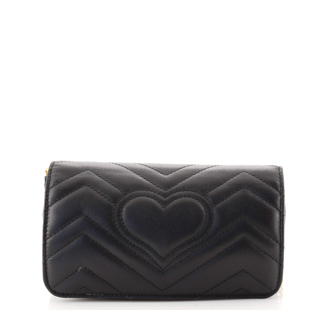 GG Marmont Chain Flap Bag Matelasse Leather Mini