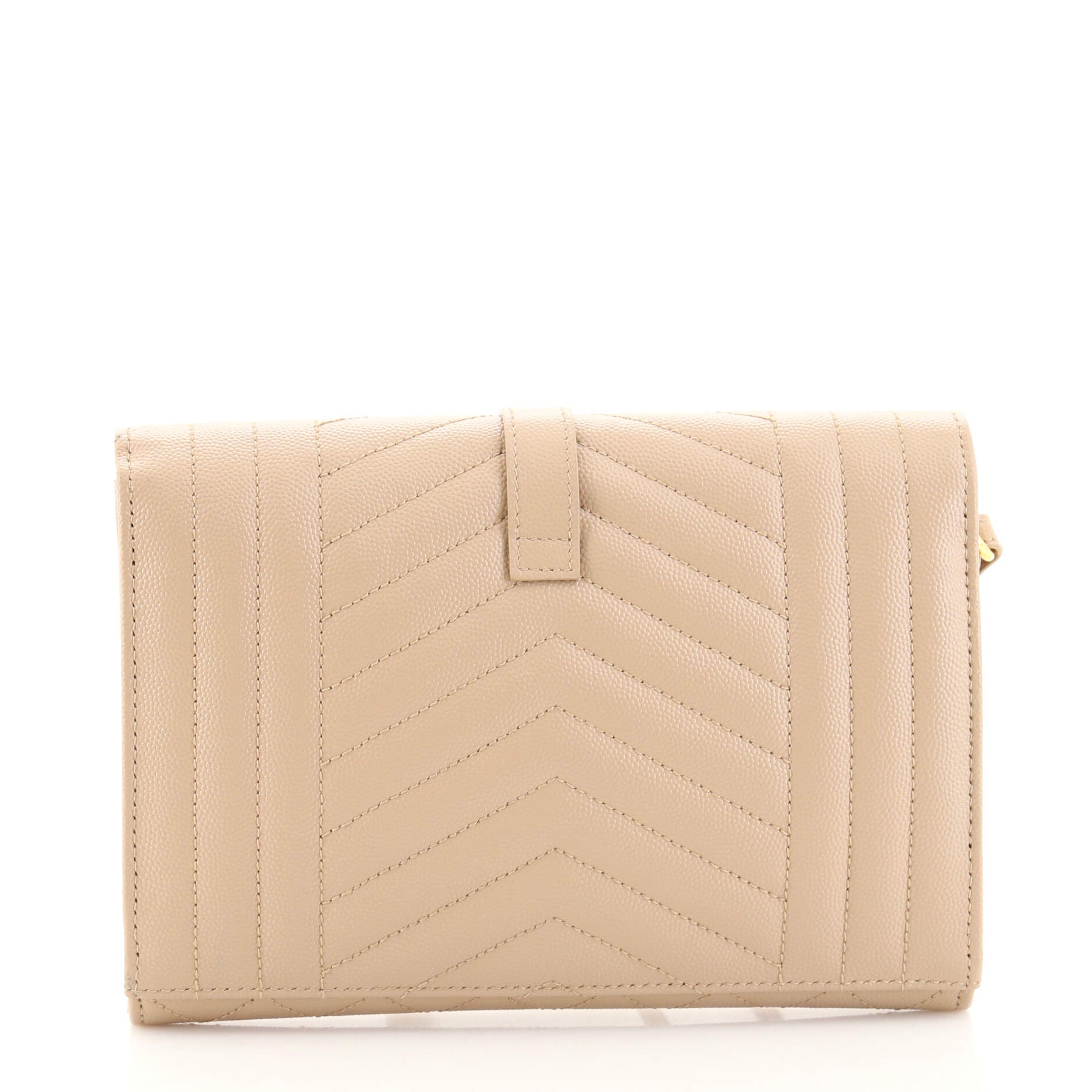 Classic Monogram Envelope Wristlet Clutch Mixed Matelasse Leather