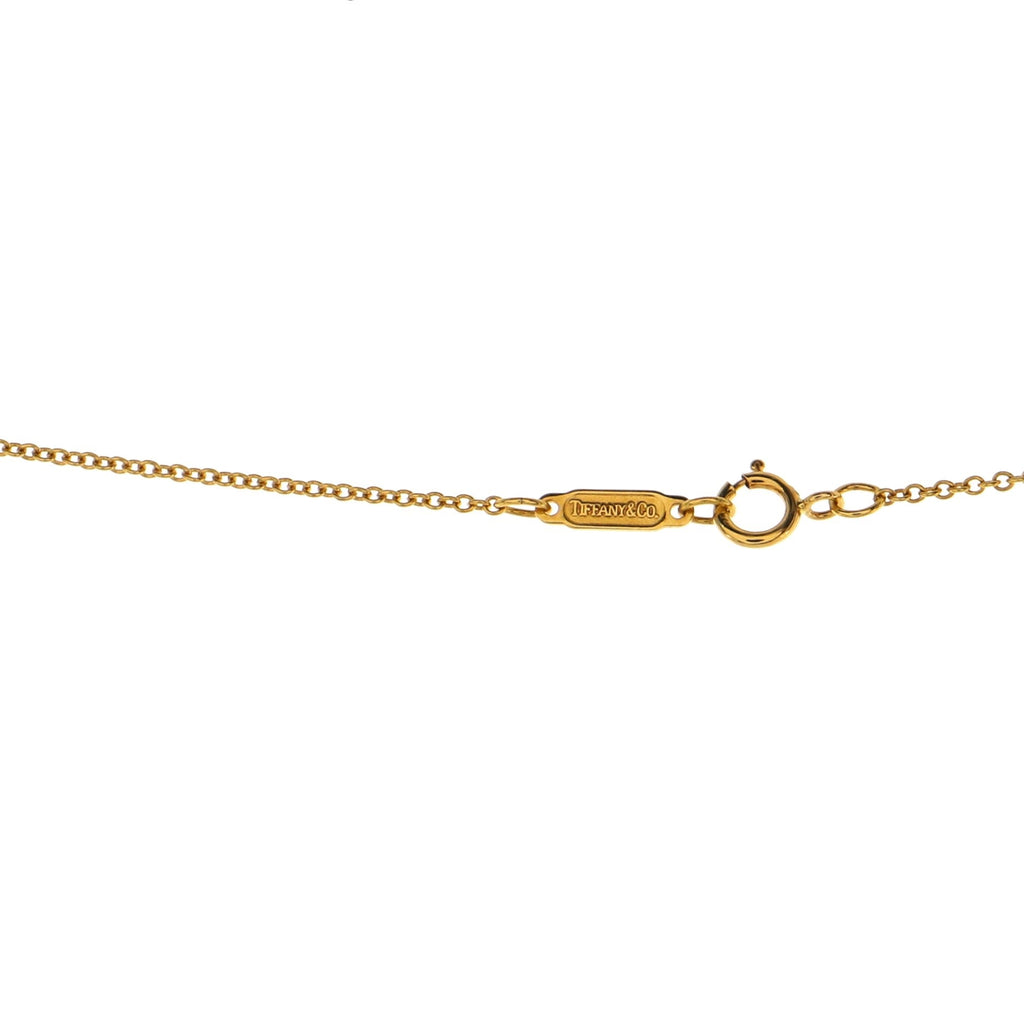 Heart Pendant Necklace 18K Yellow Gold and Diamond