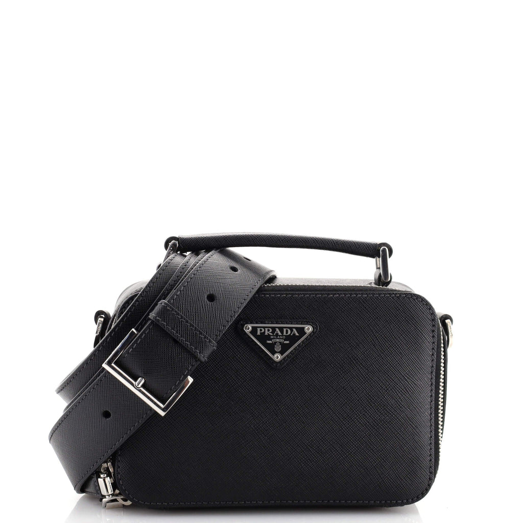 Brique Crossbody Bag Saffiano Leather Mini