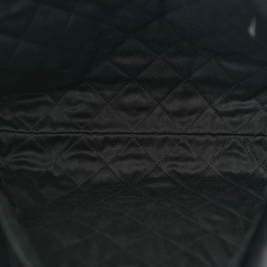 Shiny Calfskin Quilted Small Chanel 22 Black
