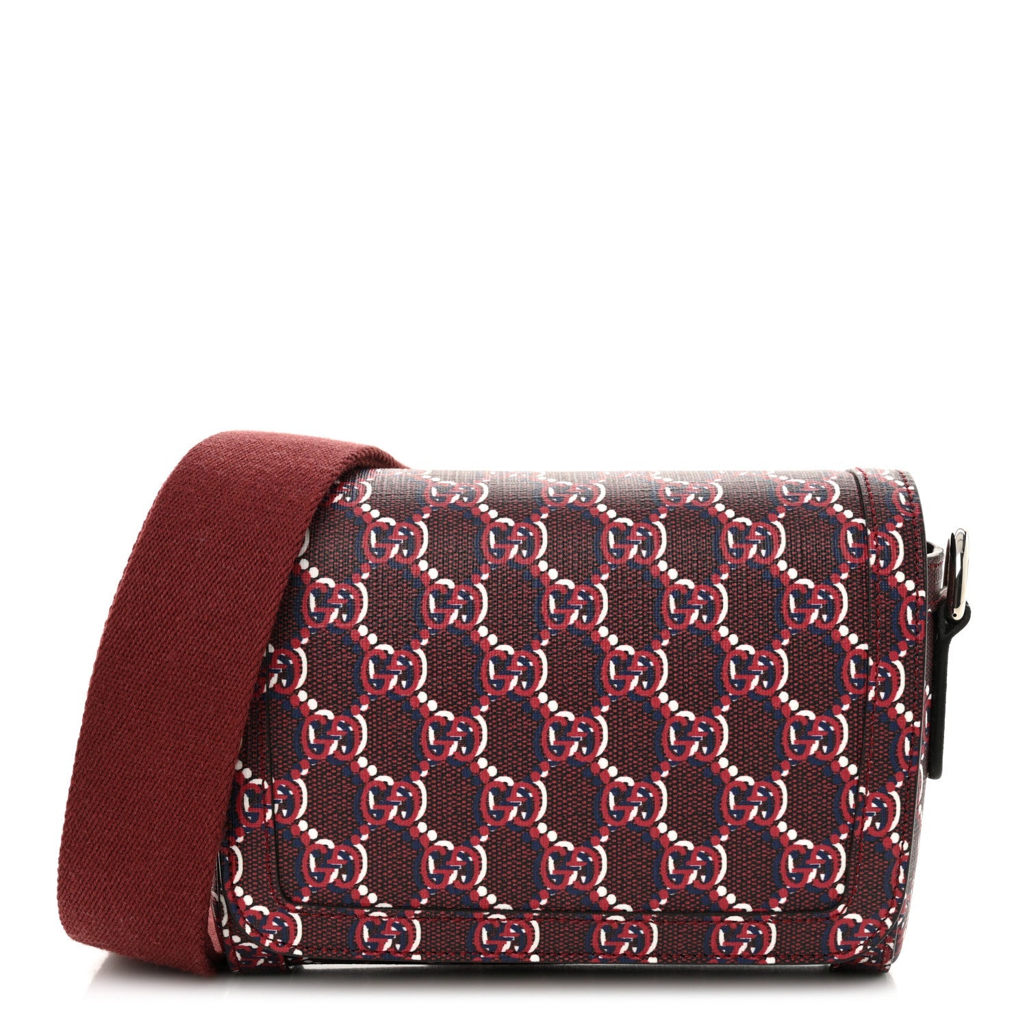 GG Shadow Monogram Super Mini Shoulder Bag Rosso Ancora Red