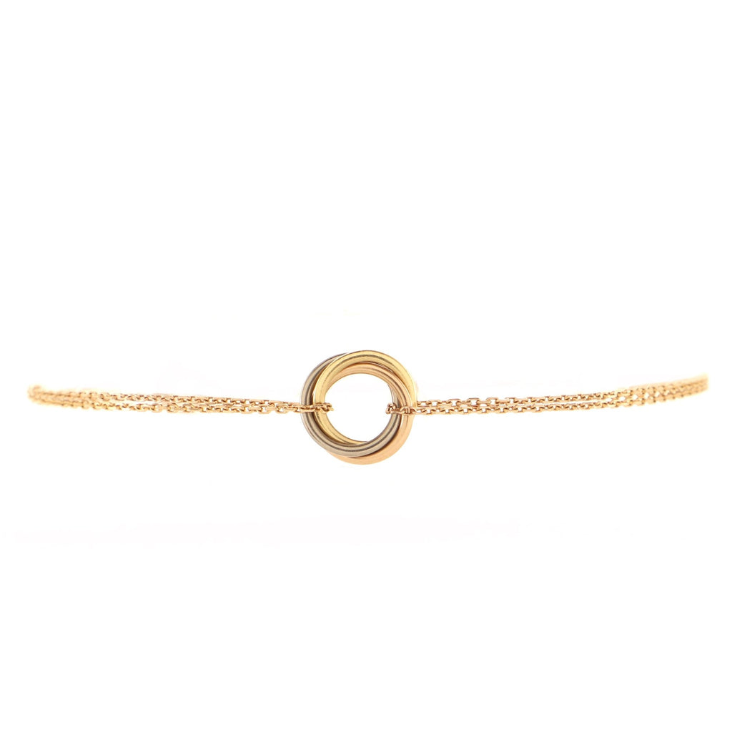 Trinity Chain Bracelet 18K Tricolor Gold