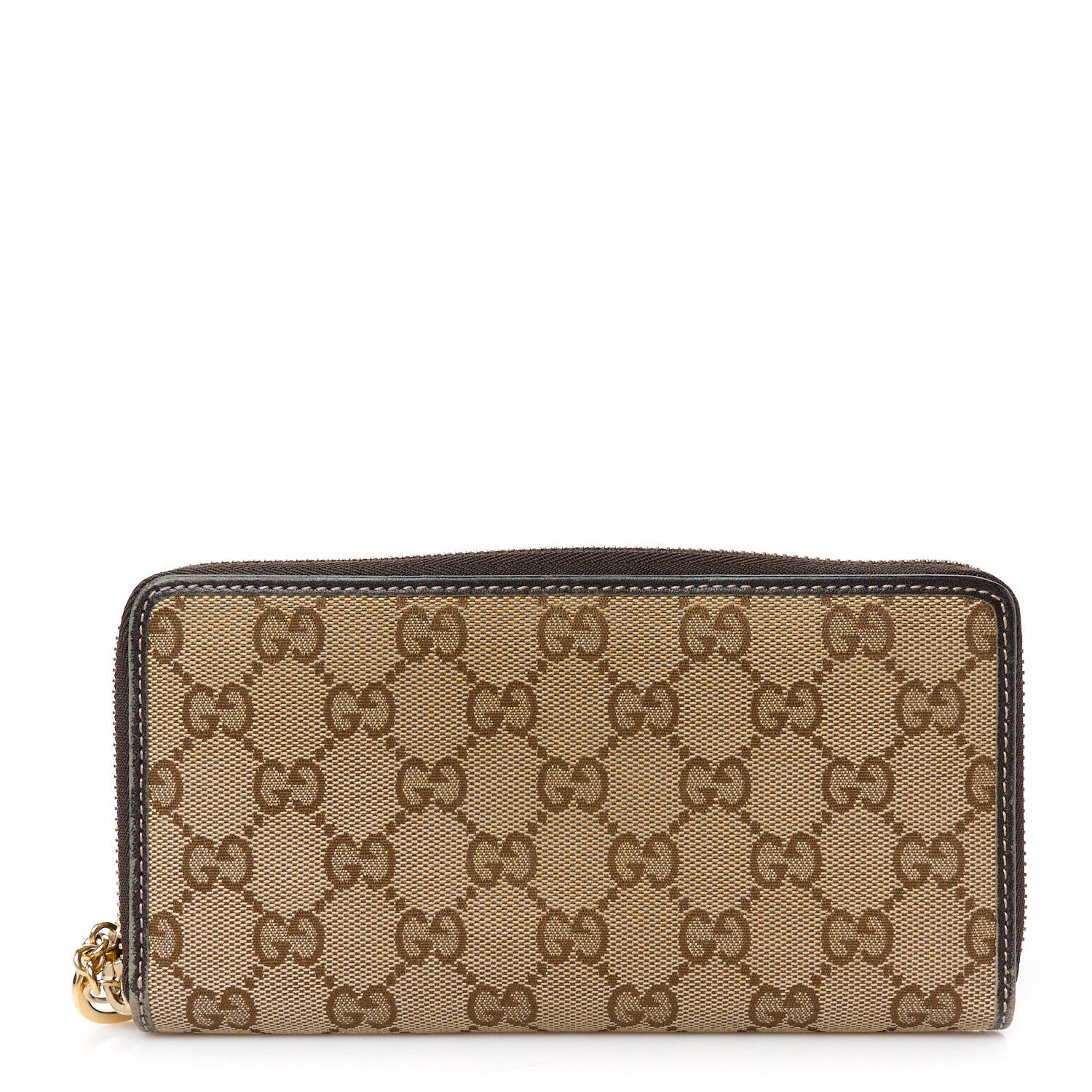 Monogram Margaux Calfskin Lovely Zip Around Wallet Beige Ebony Cocoa