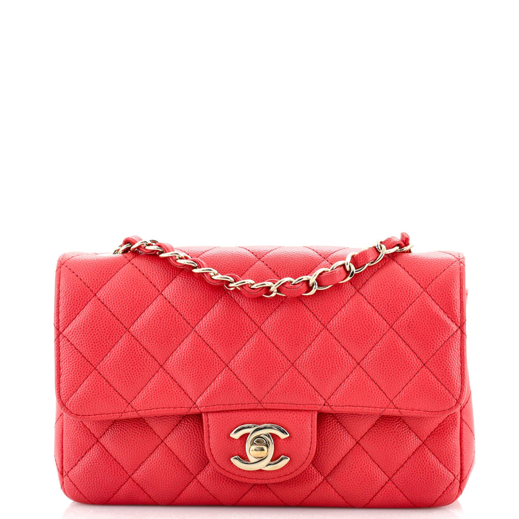 Classic Single Flap Bag Quilted Caviar Mini