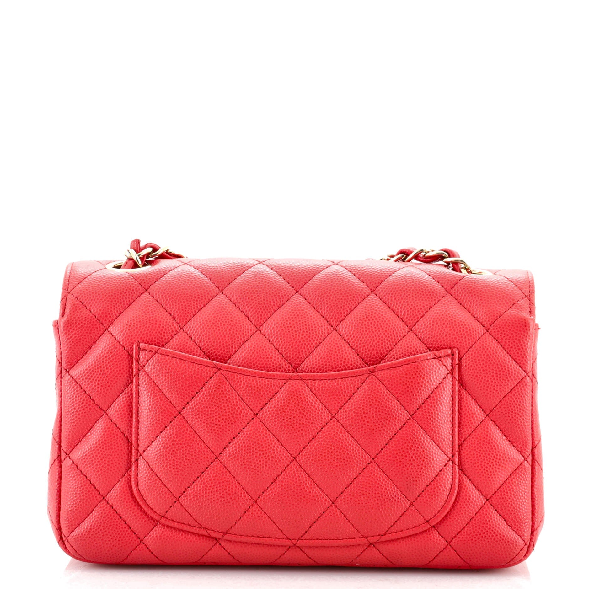 Classic Single Flap Bag Quilted Caviar Mini
