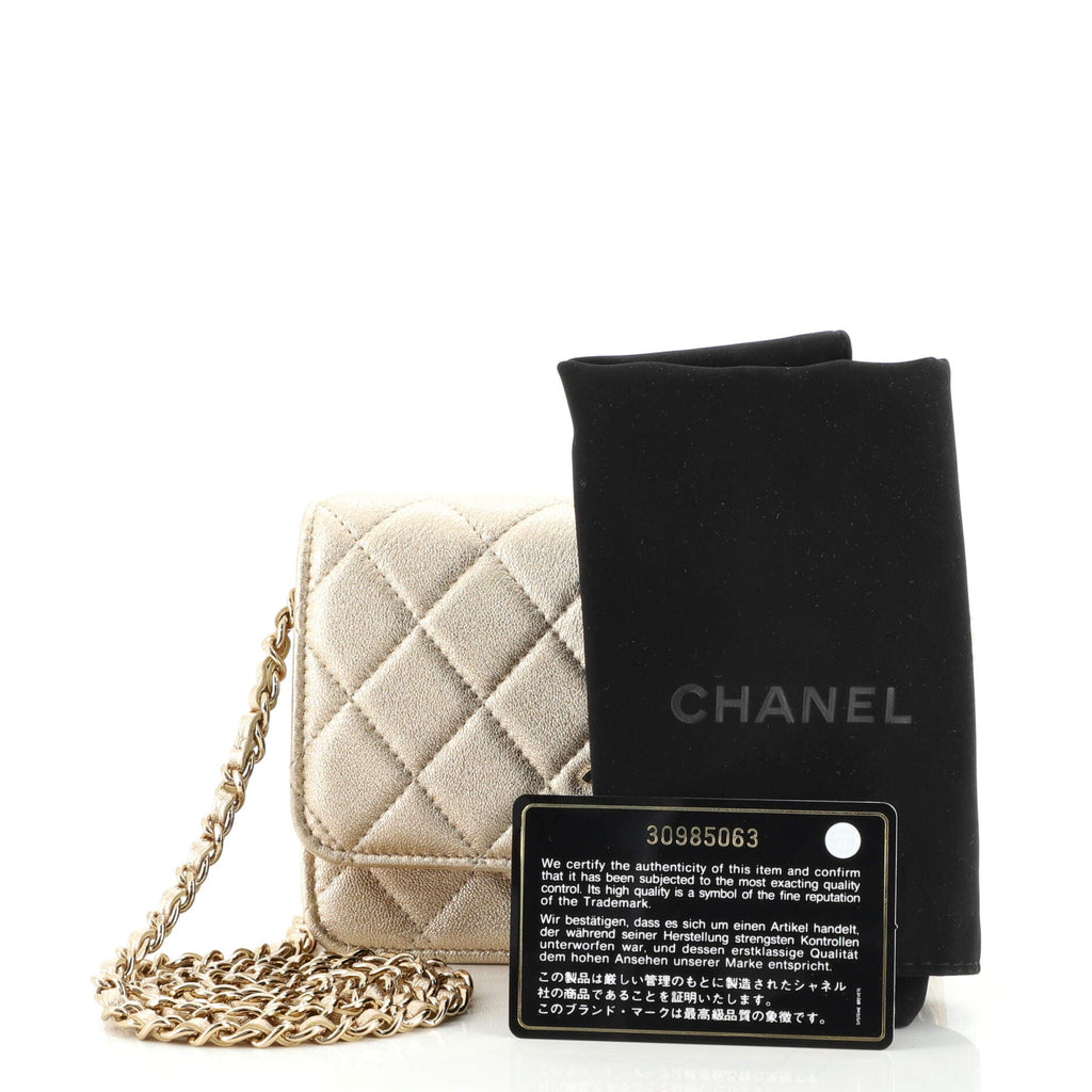 Wallet on Chain Quilted Lambskin Mini