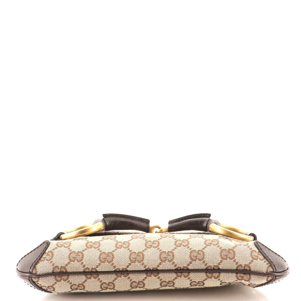 Horsebit Chain Clutch GG Canvas with Leather Medium