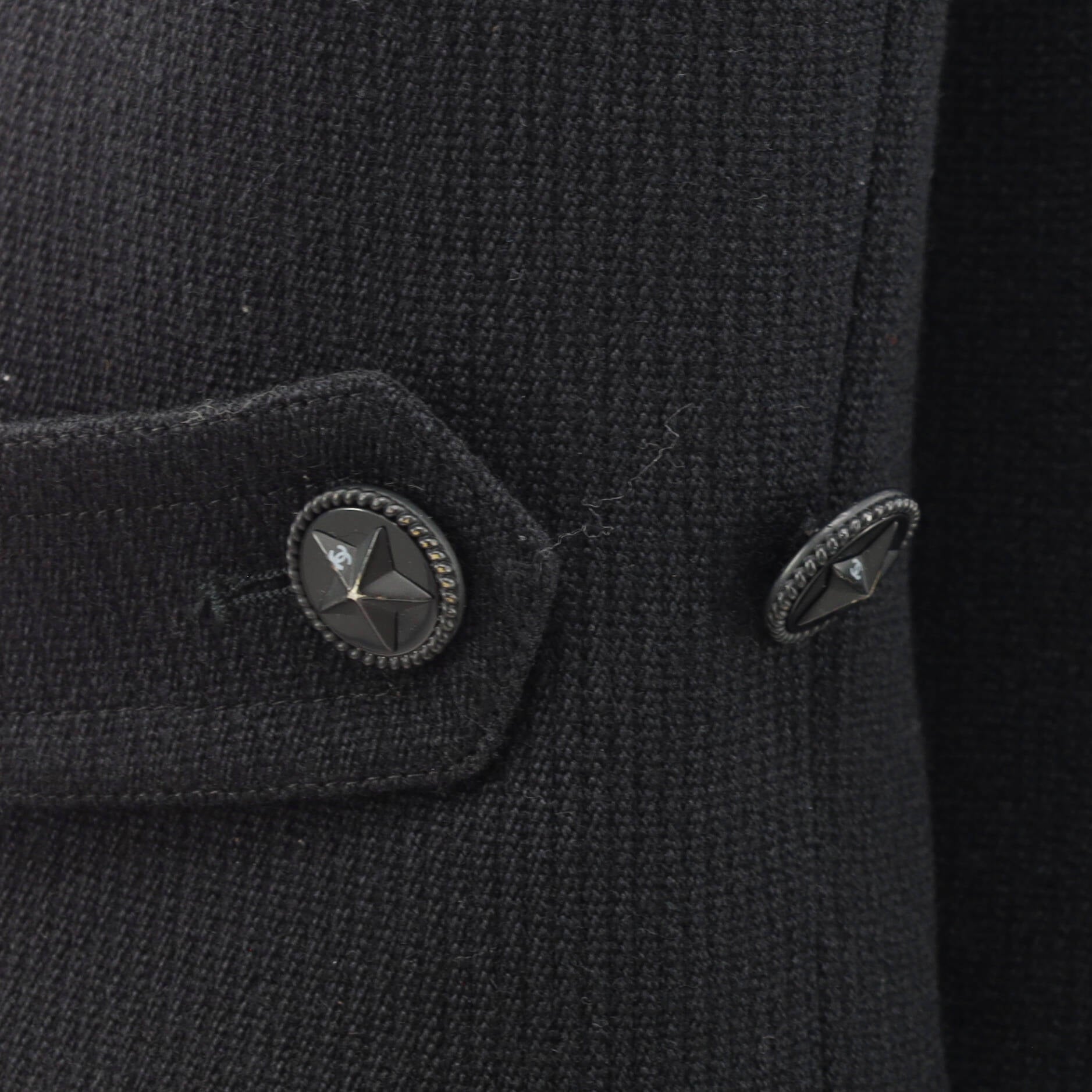 Women's Two Pocket Military Peacoat Wool