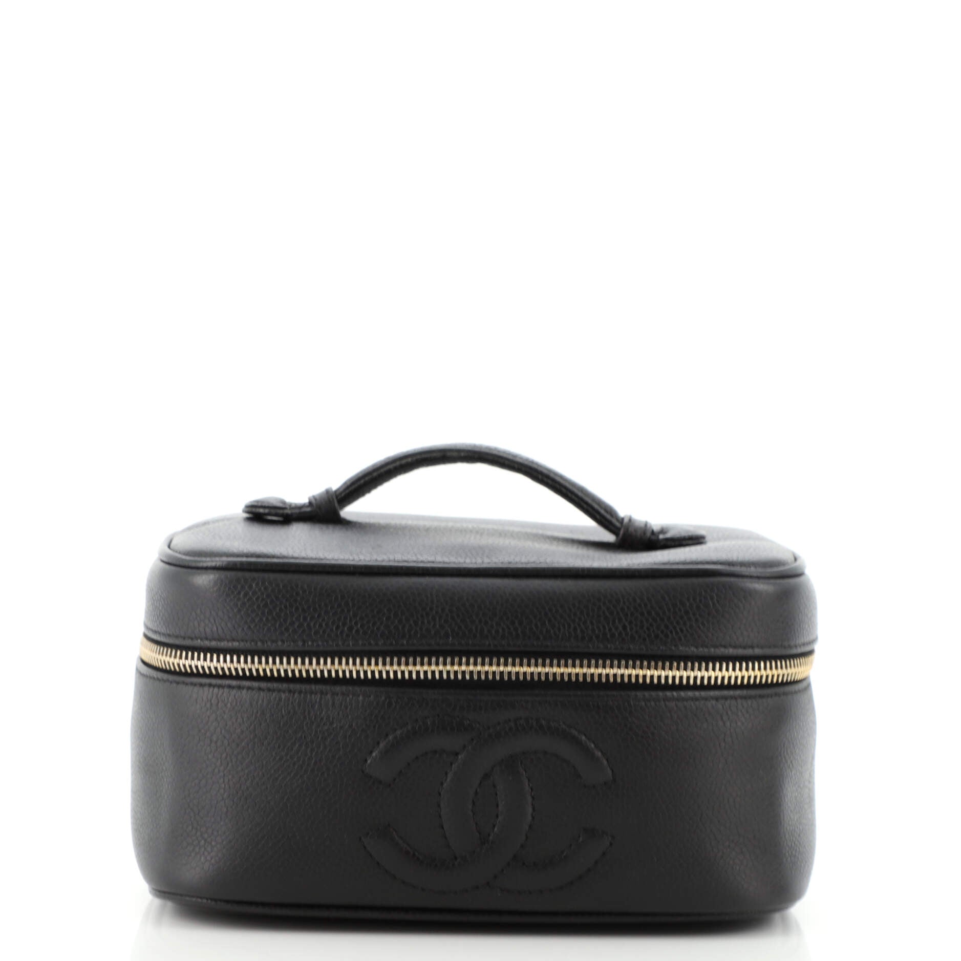 Vintage Timeless Cosmetic Case Caviar Medium