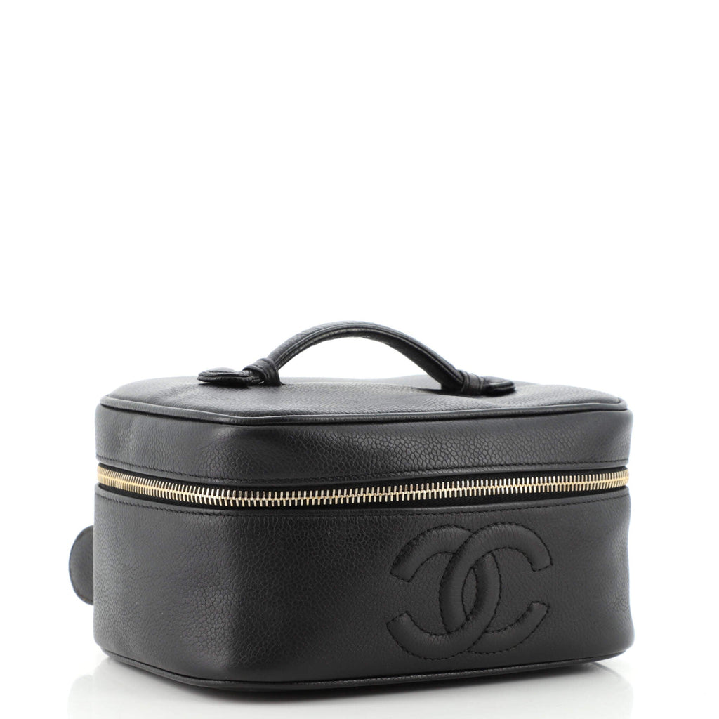Vintage Timeless Cosmetic Case Caviar Medium