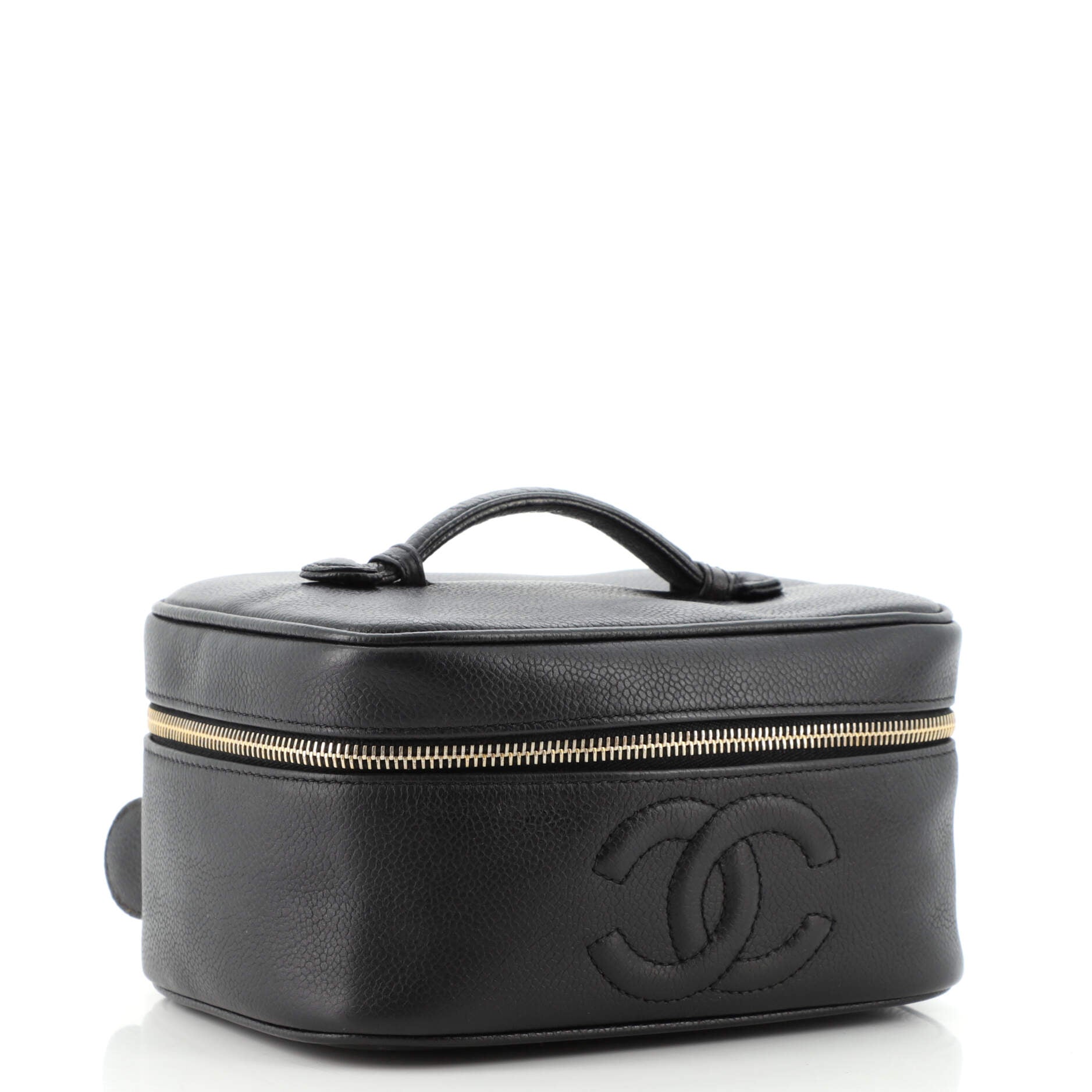 Vintage Timeless Cosmetic Case Caviar Medium