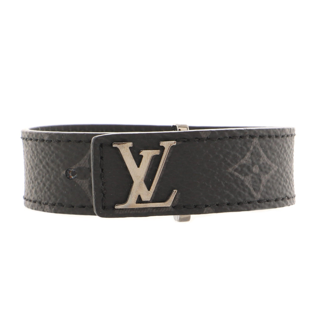LV Slim Bracelet Monogram Eclipse Canvas