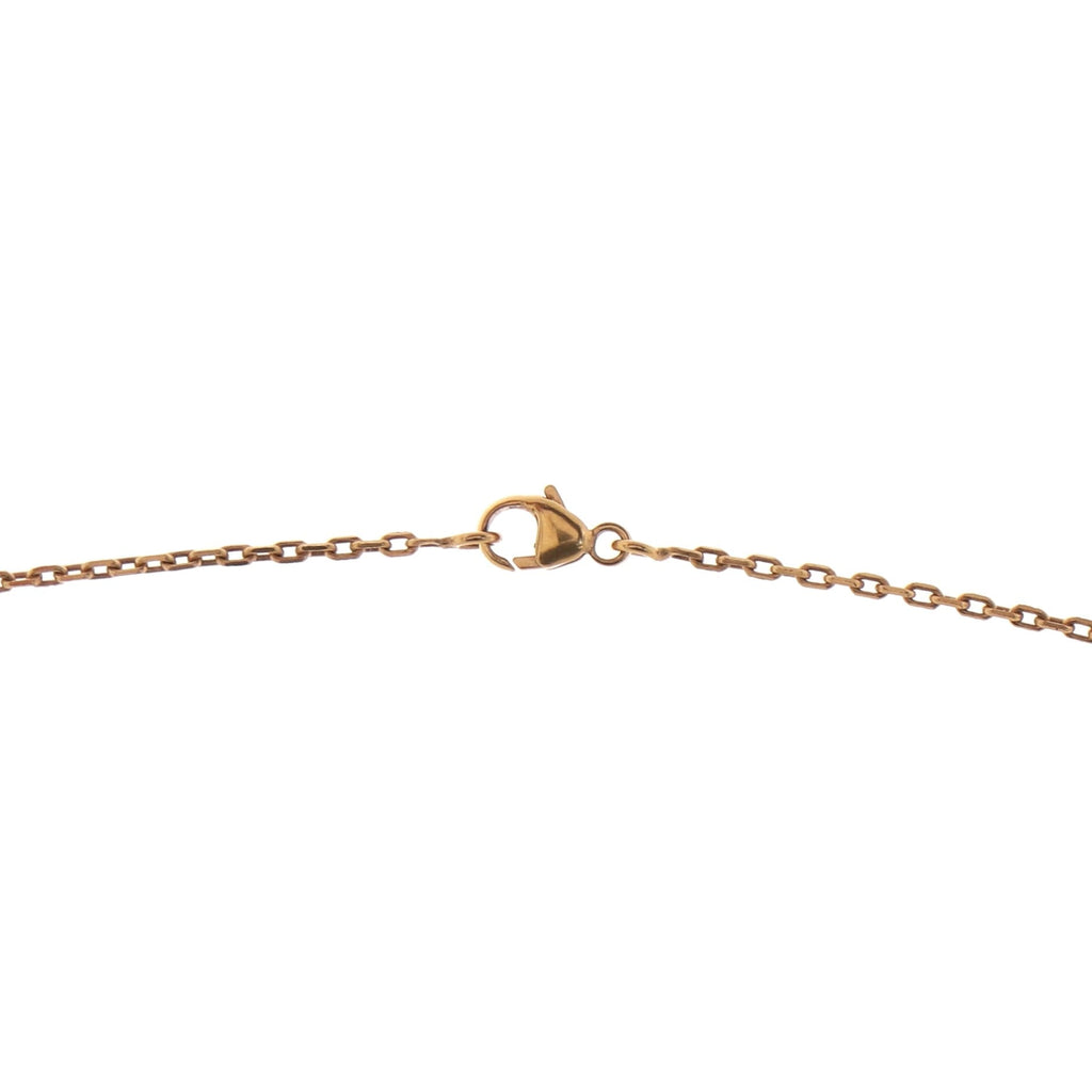 Pop H Pendant Chain Necklace Metal and Enamel