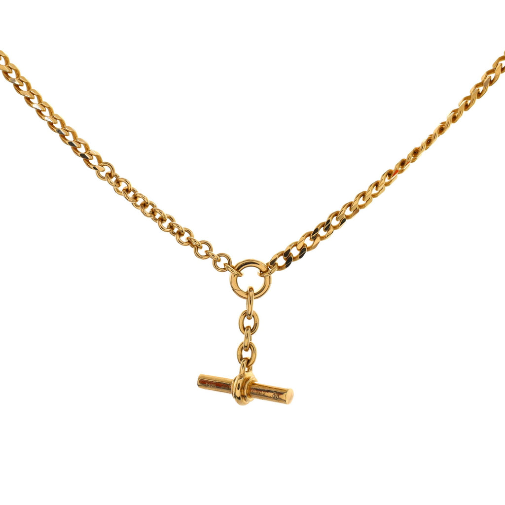 T-Bar Chain Necklace Sterling Silver