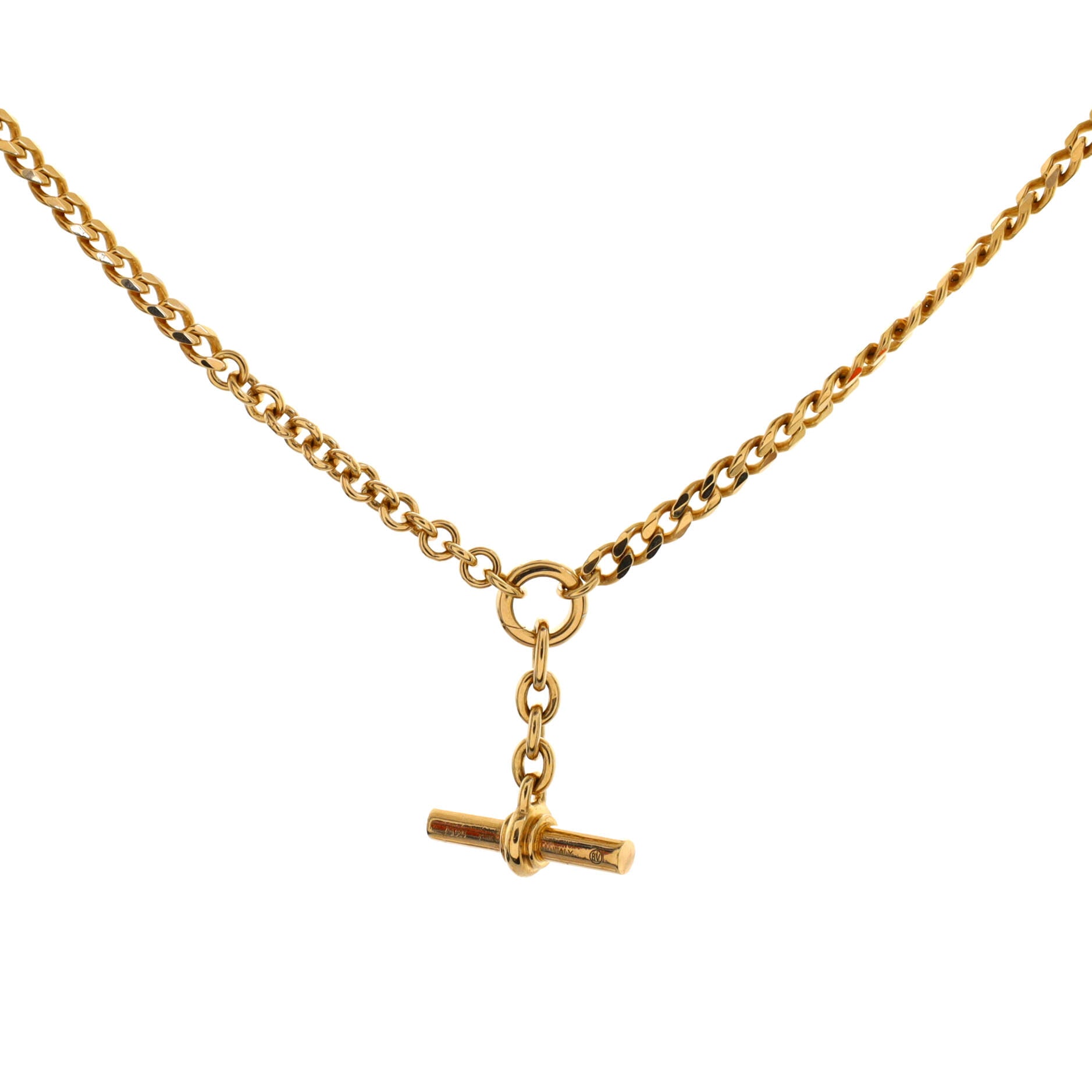 T-Bar Chain Necklace Sterling Silver