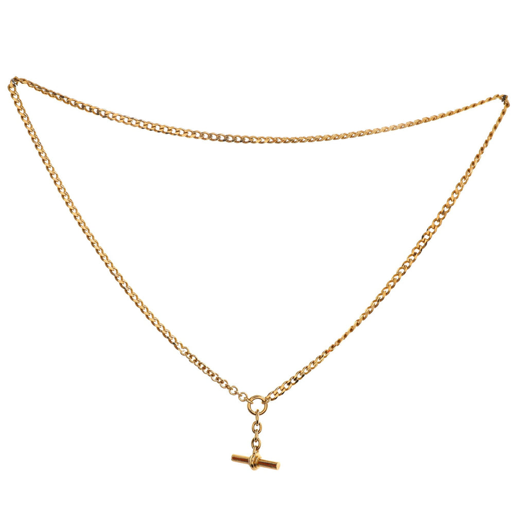 T-Bar Chain Necklace Sterling Silver