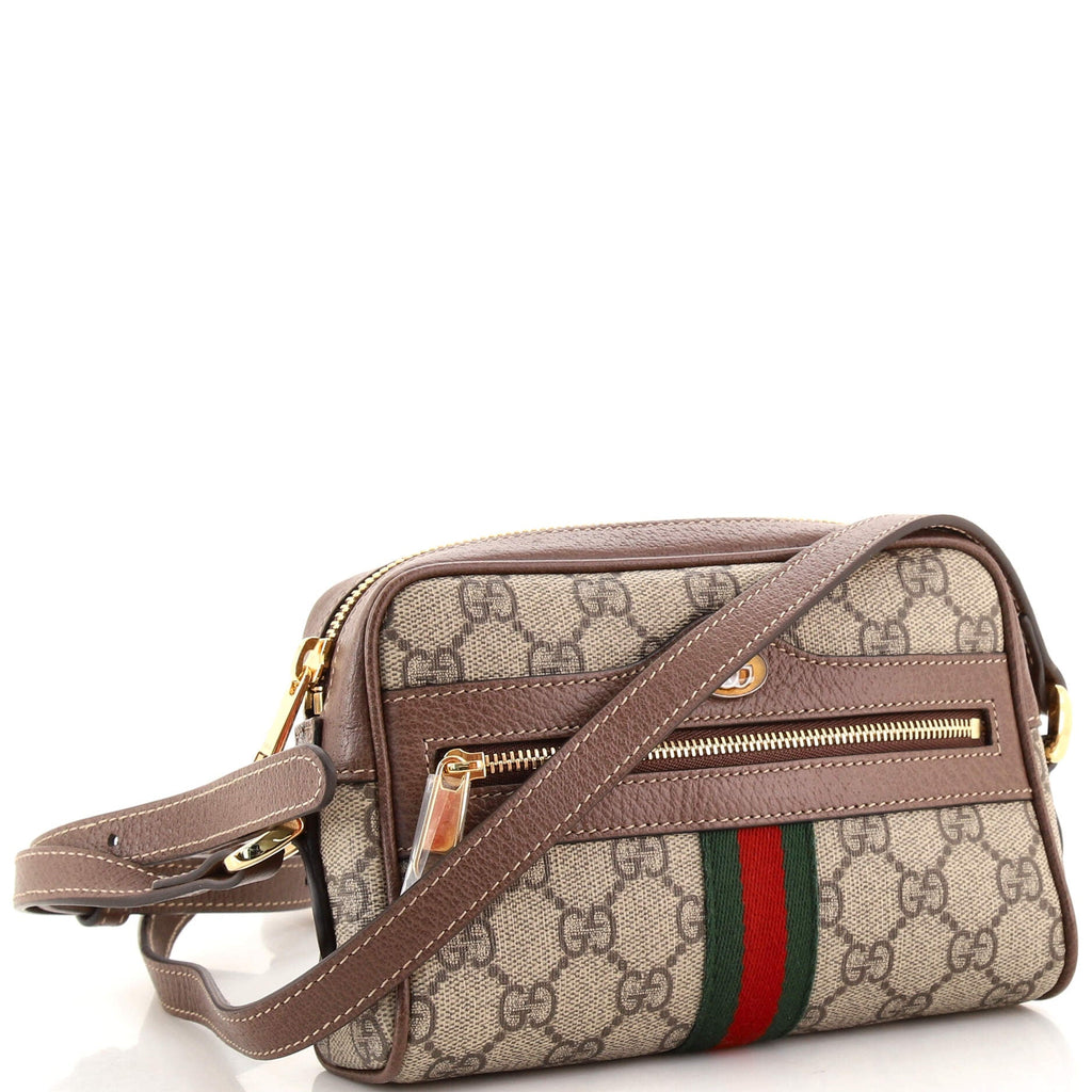 Ophidia Shoulder Bag GG Coated Canvas Mini