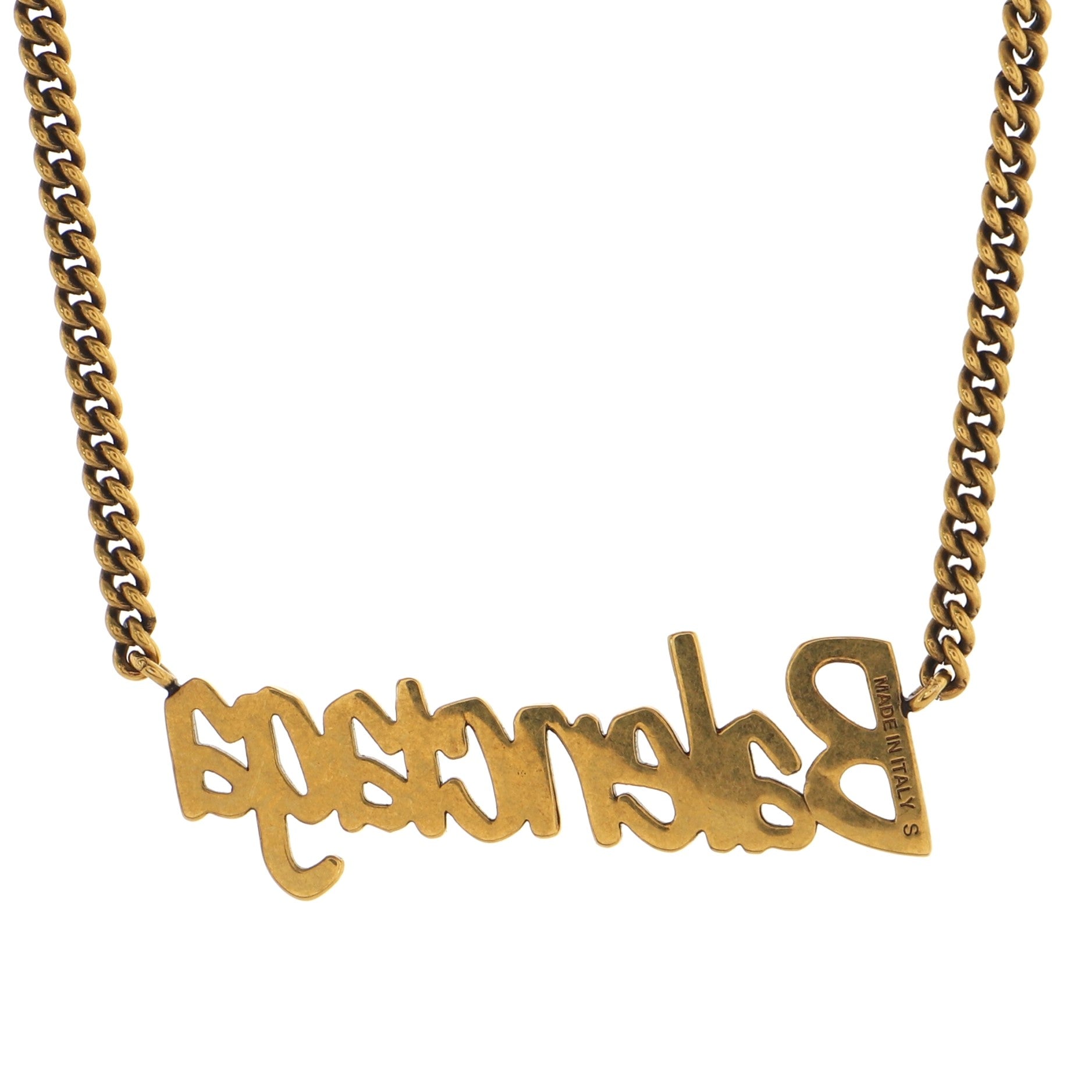 Logo Necklace Metal