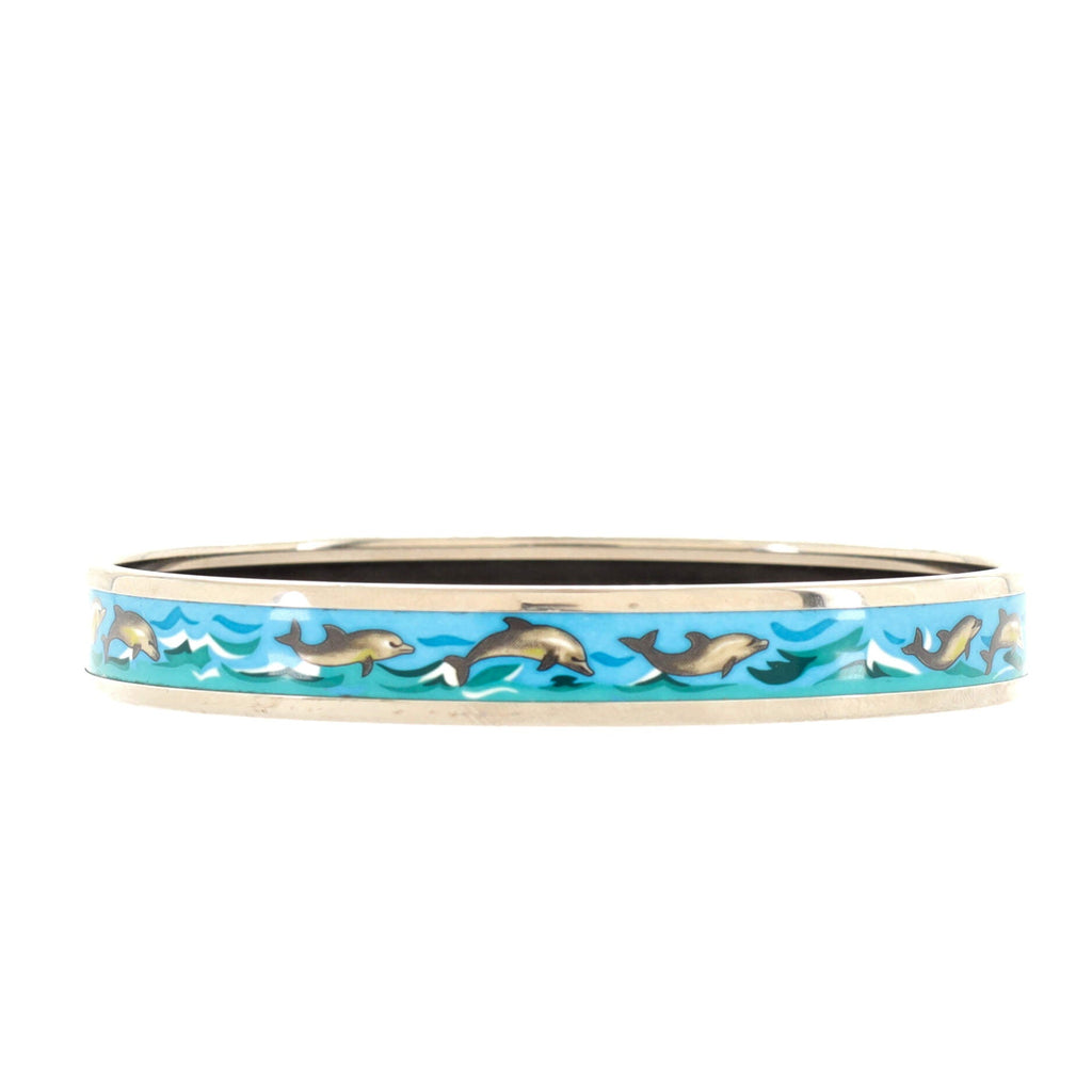 Bangle Bracelet Printed Enamel Narrow