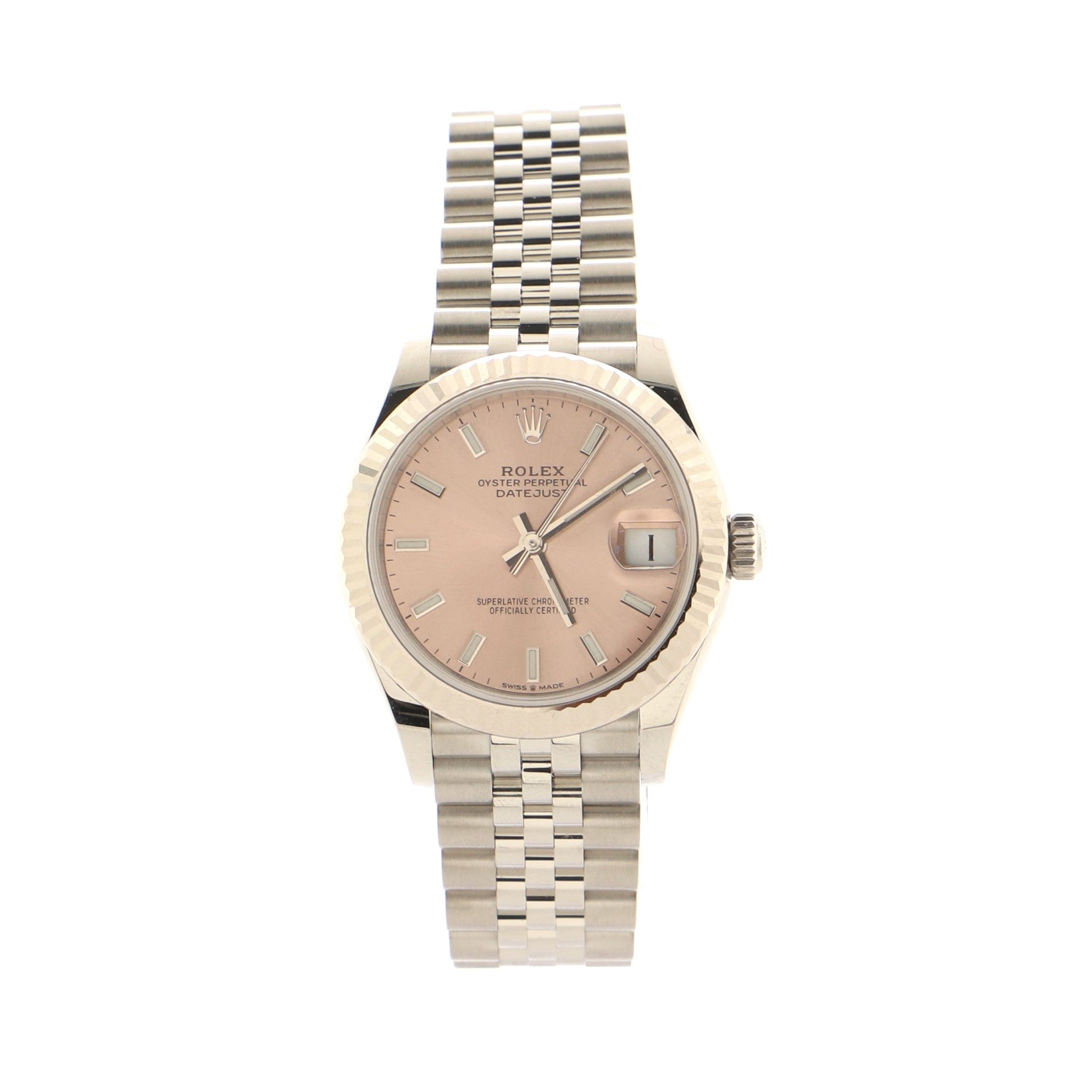 Oyster Perpetual Datejust Automatic Watch Stainless Steel and White Gold 31