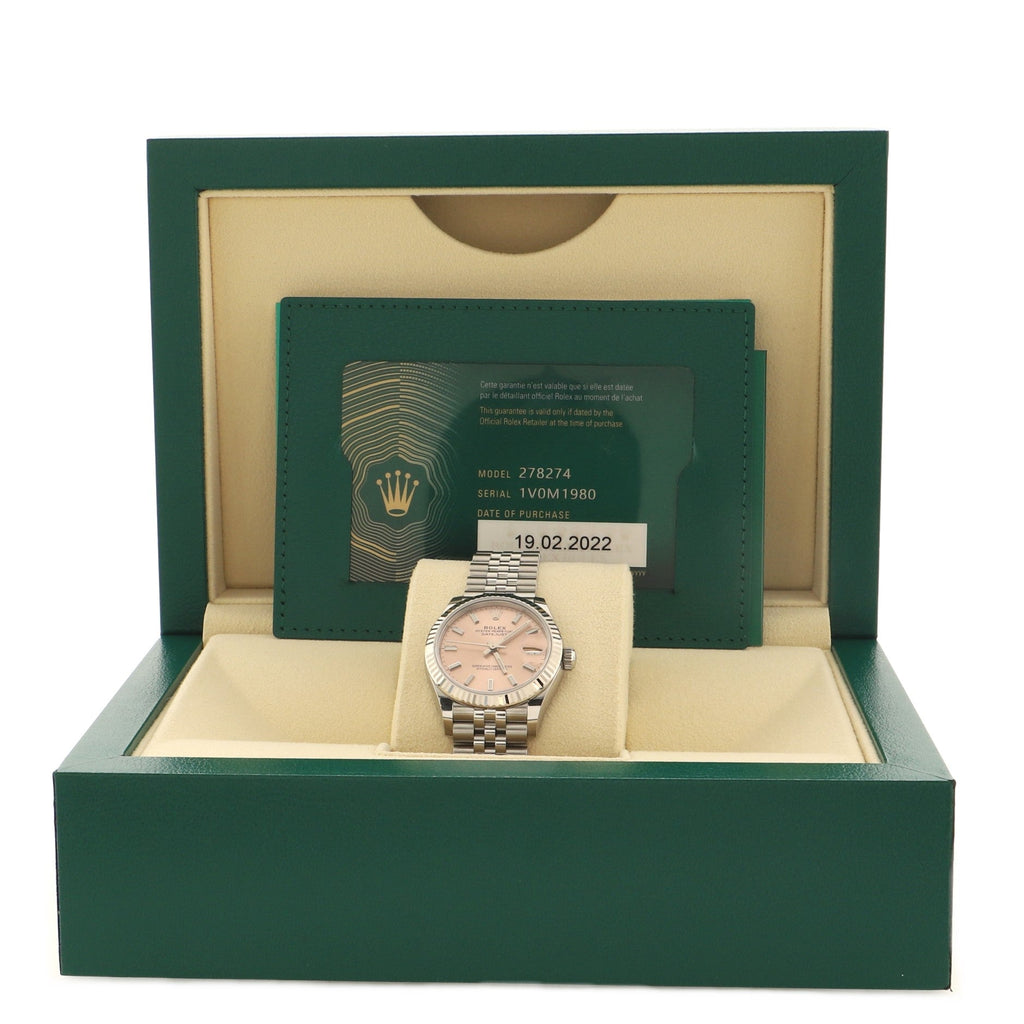 Oyster Perpetual Datejust Automatic Watch Stainless Steel and White Gold 31