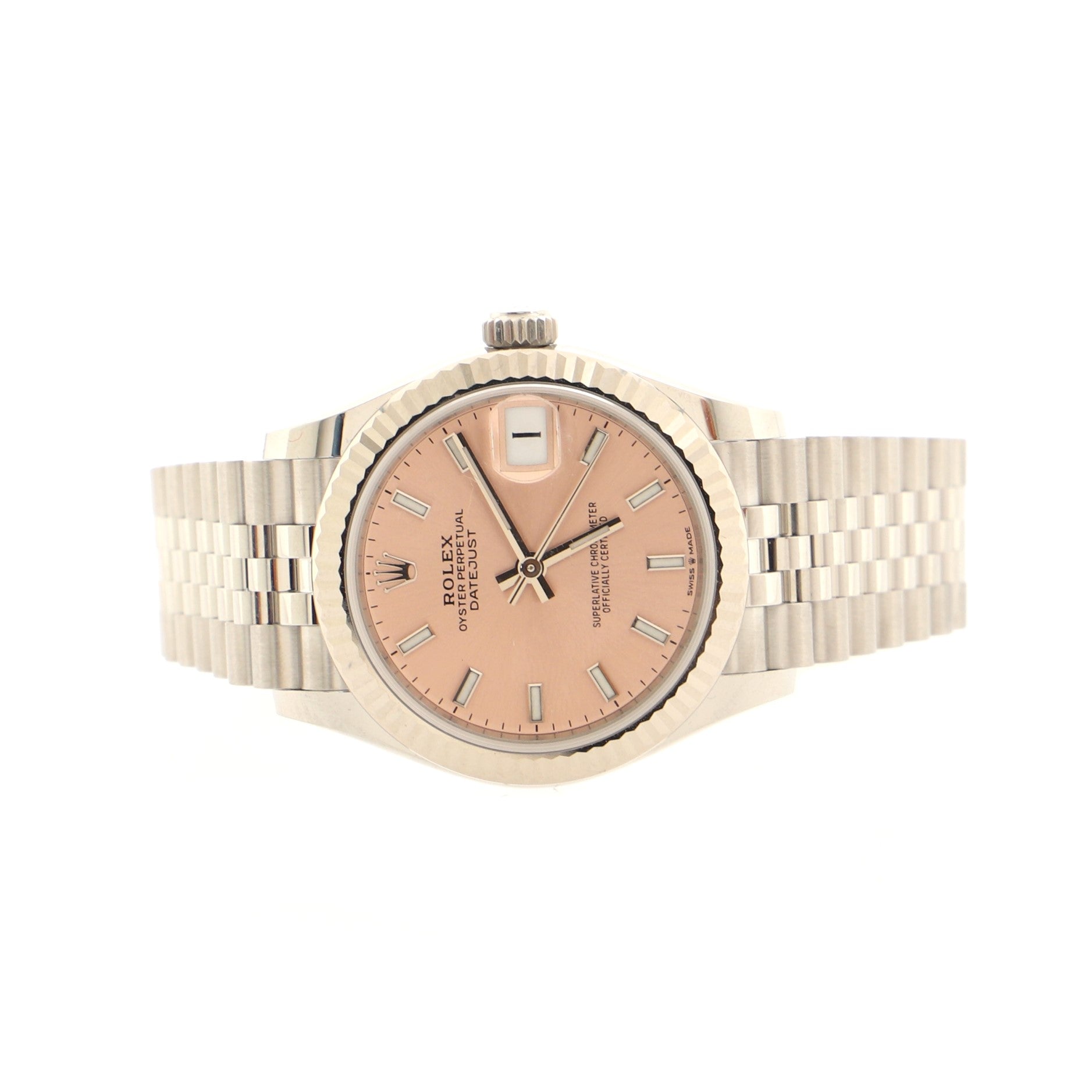 Oyster Perpetual Datejust Automatic Watch Stainless Steel and White Gold 31