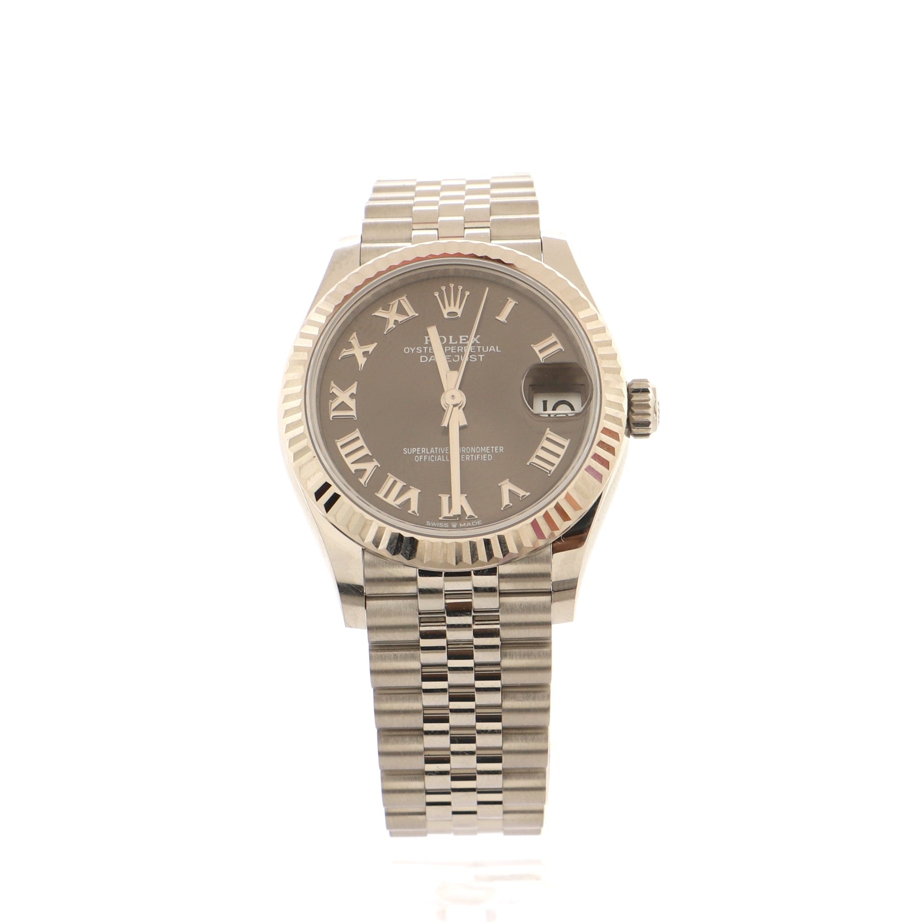 Oyster Perpetual Datejust Automatic Watch Stainless Steel and White Gold 31
