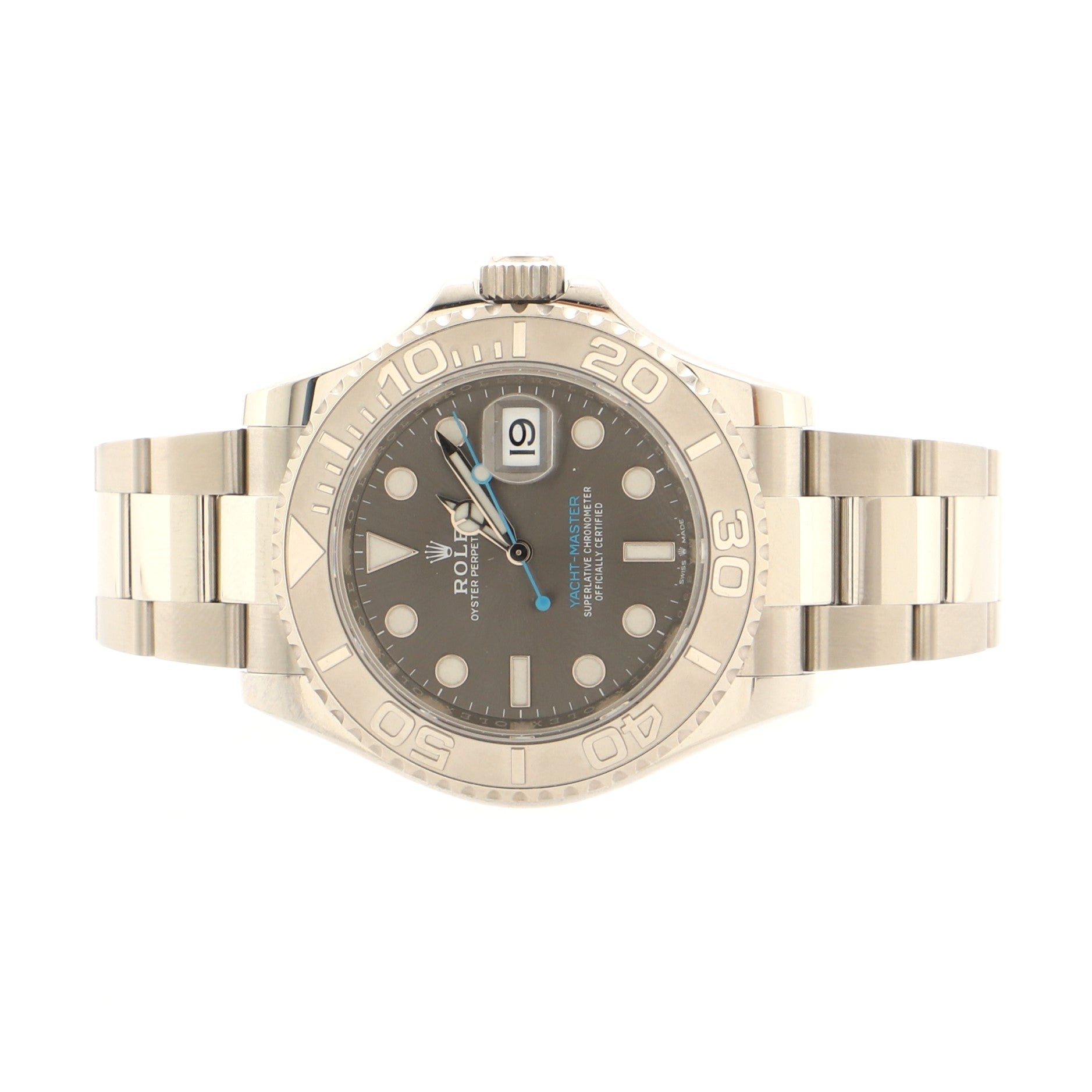 Oyster Perpetual Yacht-Master Slate Automatic Watch Stainless Steel and Platinum 40