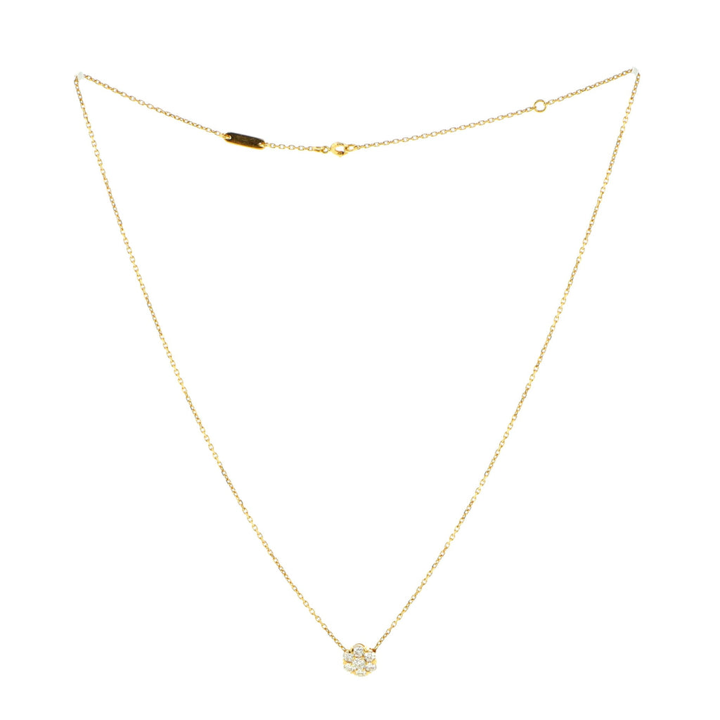Fleurette Necklace 18K Yellow Gold with Diamonds
