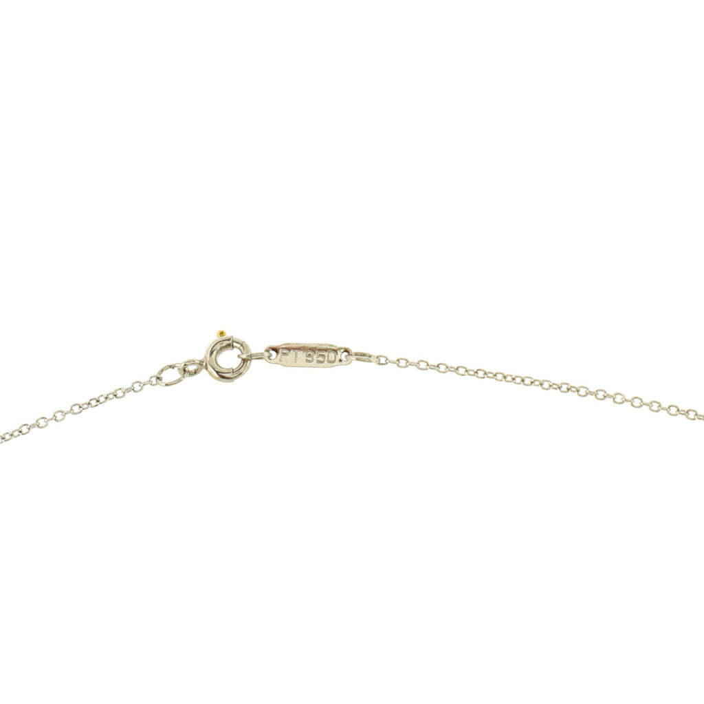 Garden Flower Pendant Necklace Platinum and Diamonds