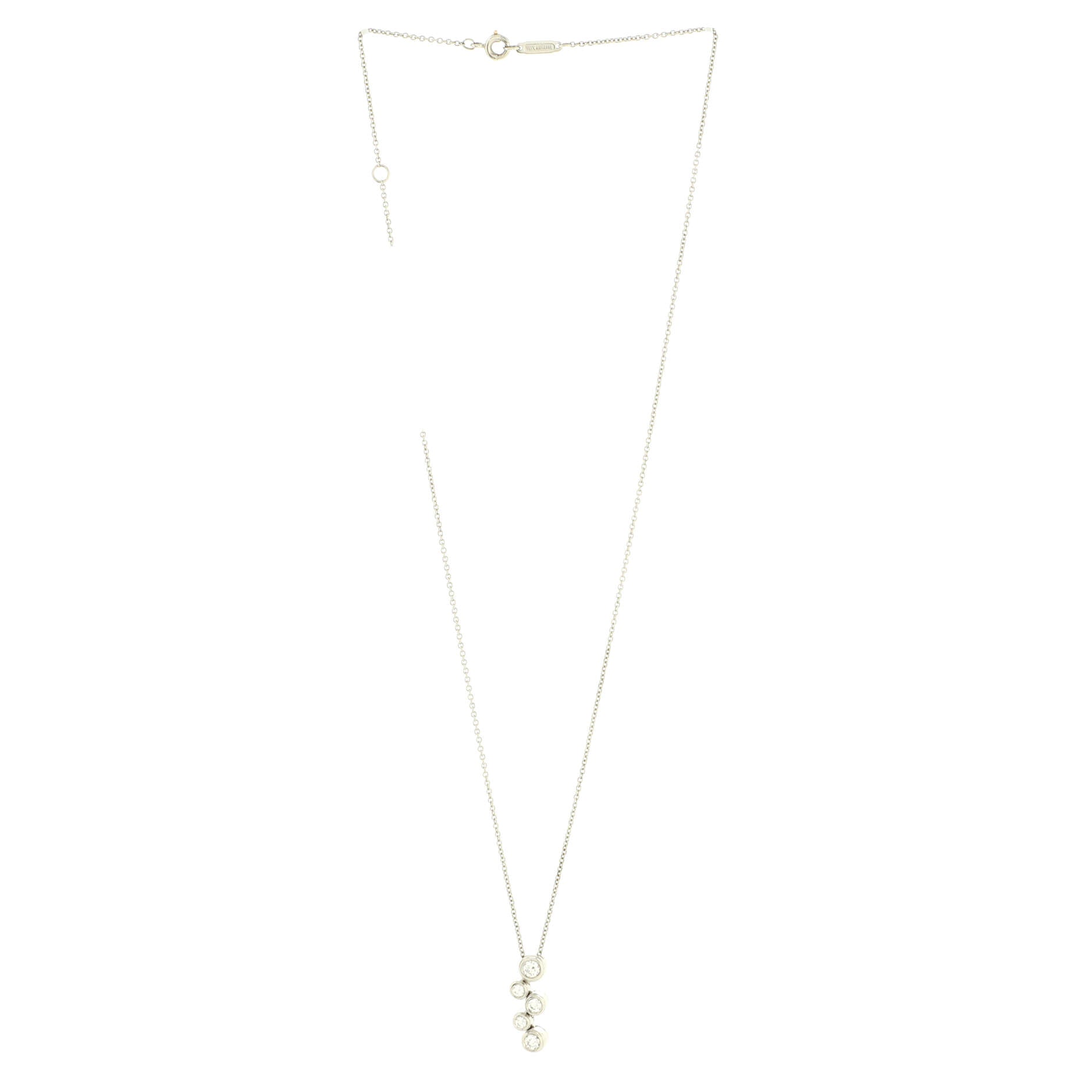 Bubbles Pendant Necklace Platinum and Diamonds
