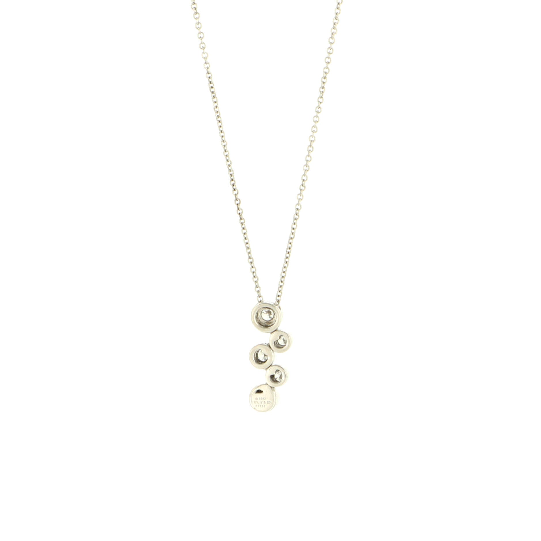 Bubbles Pendant Necklace Platinum and Diamonds