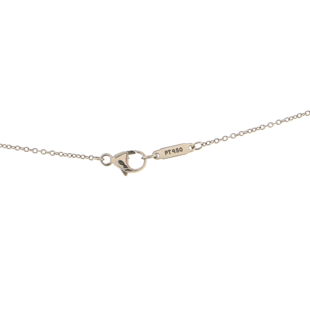 Jazz Graduated Drop Pendant Necklace Platinum and Diamonds