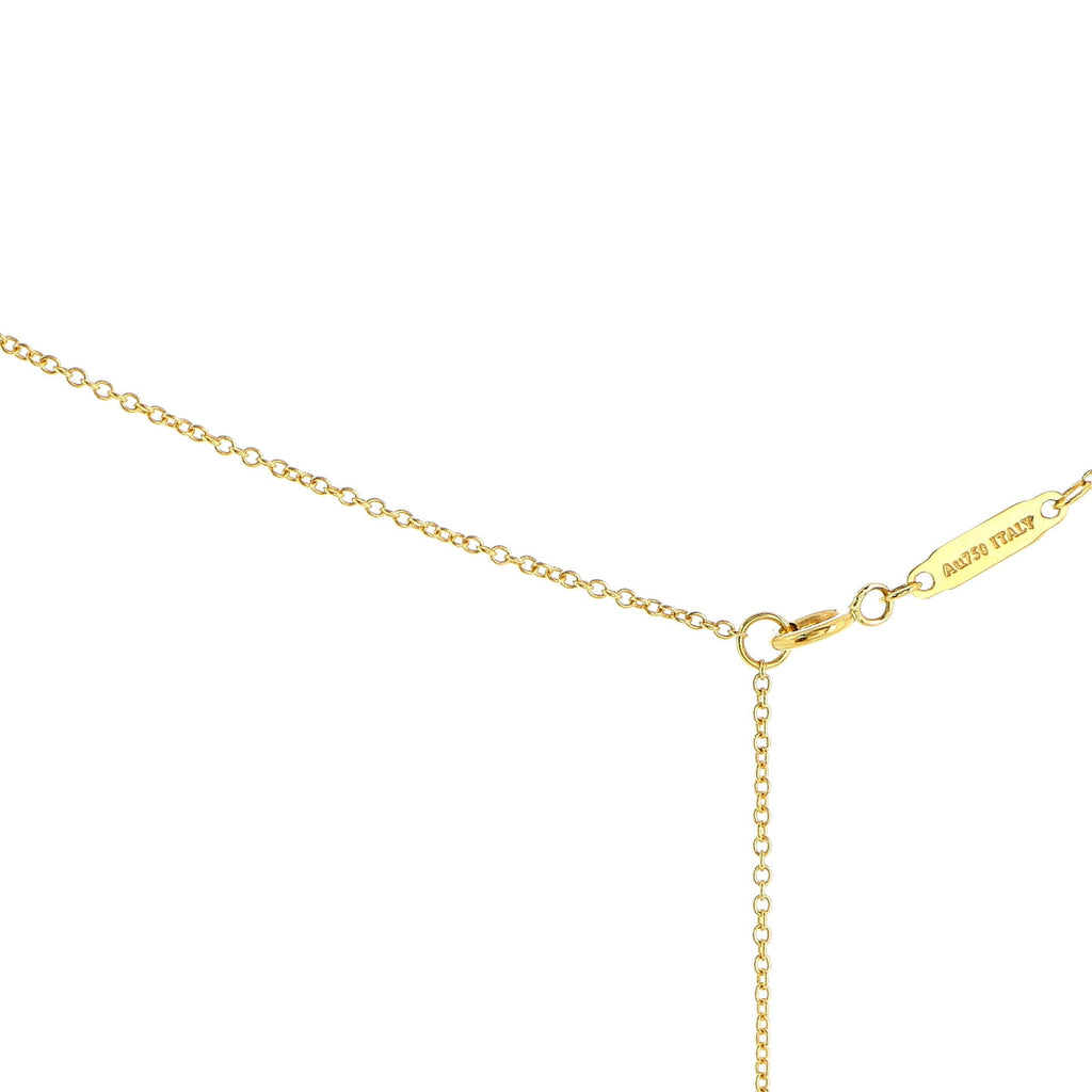 T Smile Pendant Necklace 18K Yellow Gold Mini