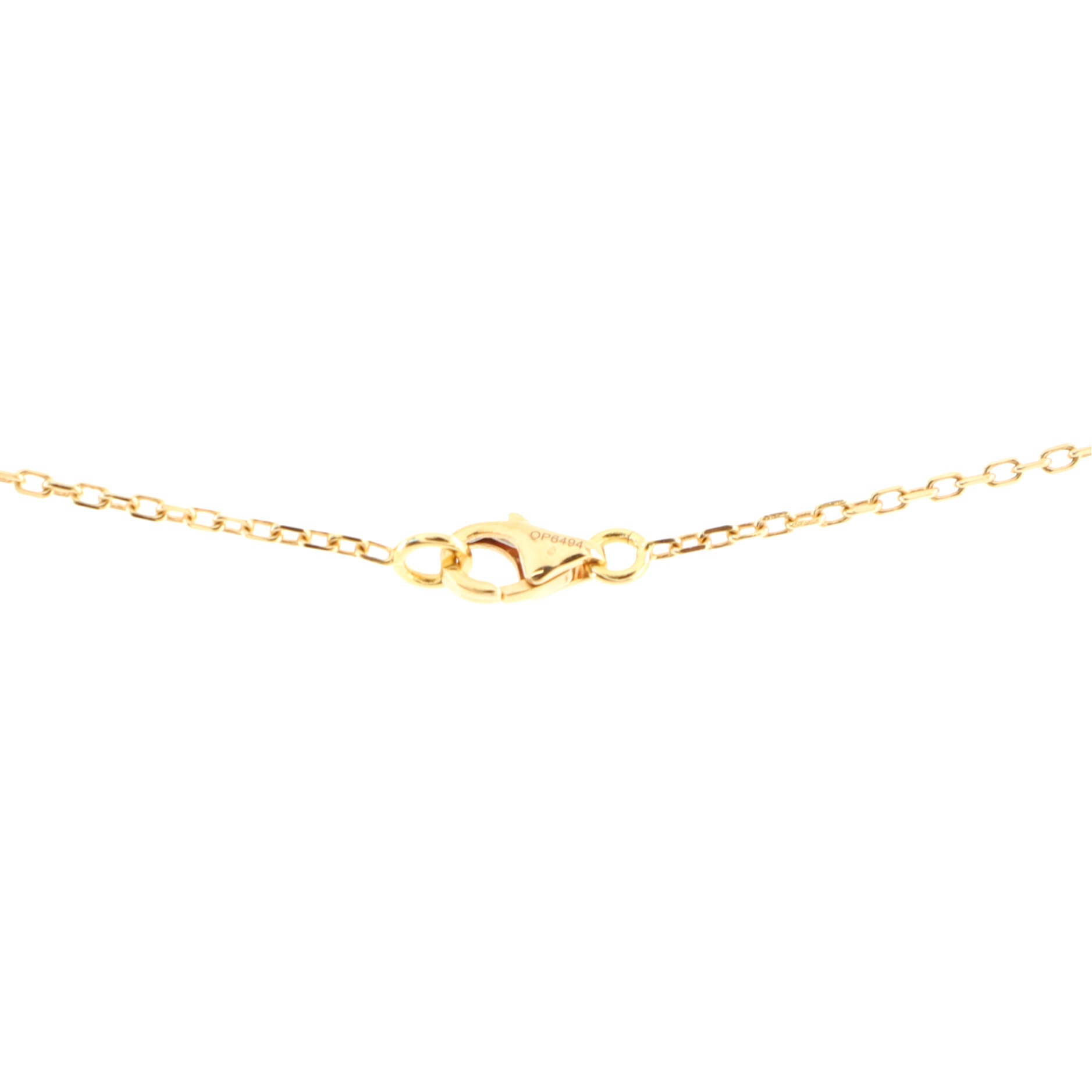 Indian Mystery Ryuse Necklace 18K Rose Gold with Rose Quartz  and Diamonds