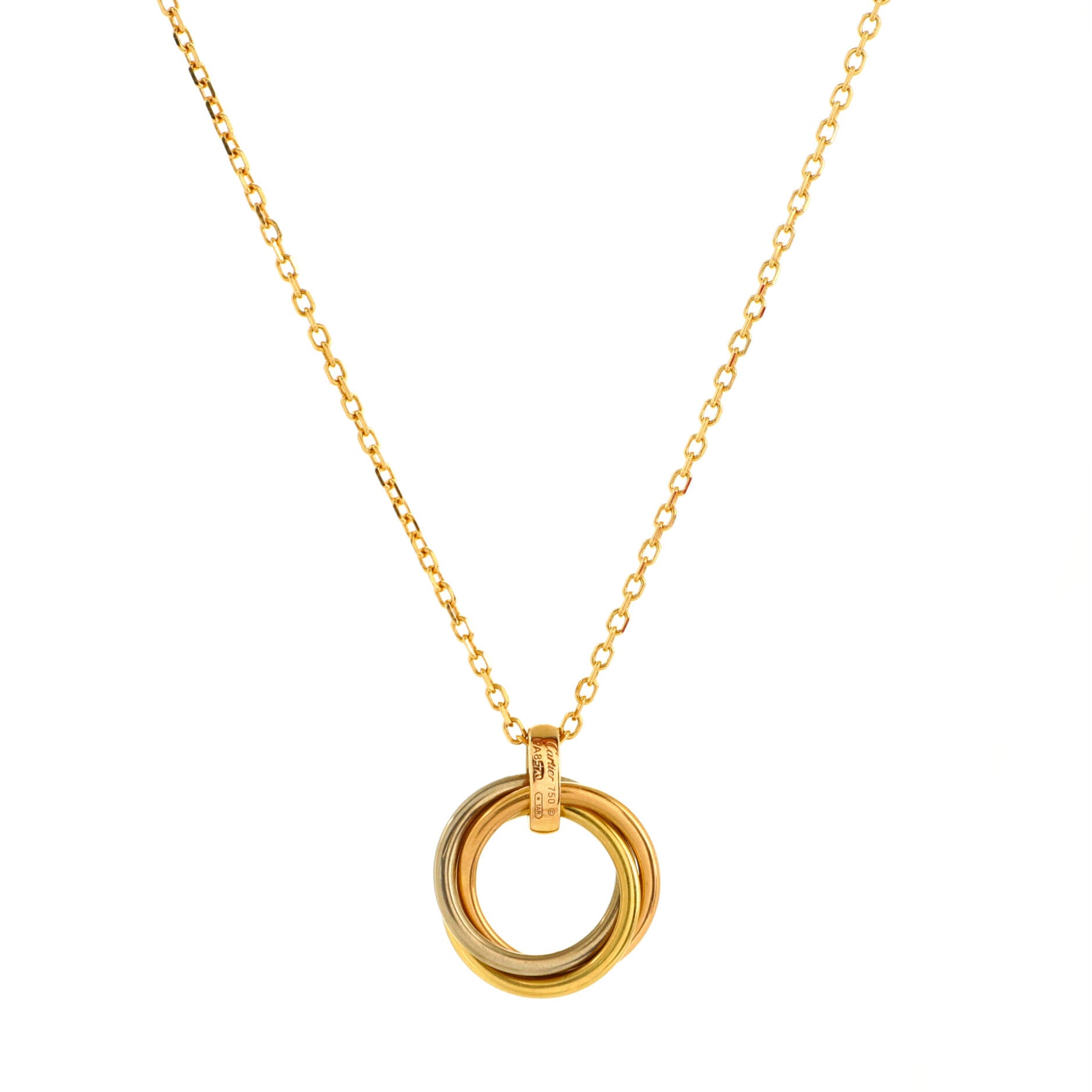 Trinity Necklace 18K Rose Gold and Diamonds