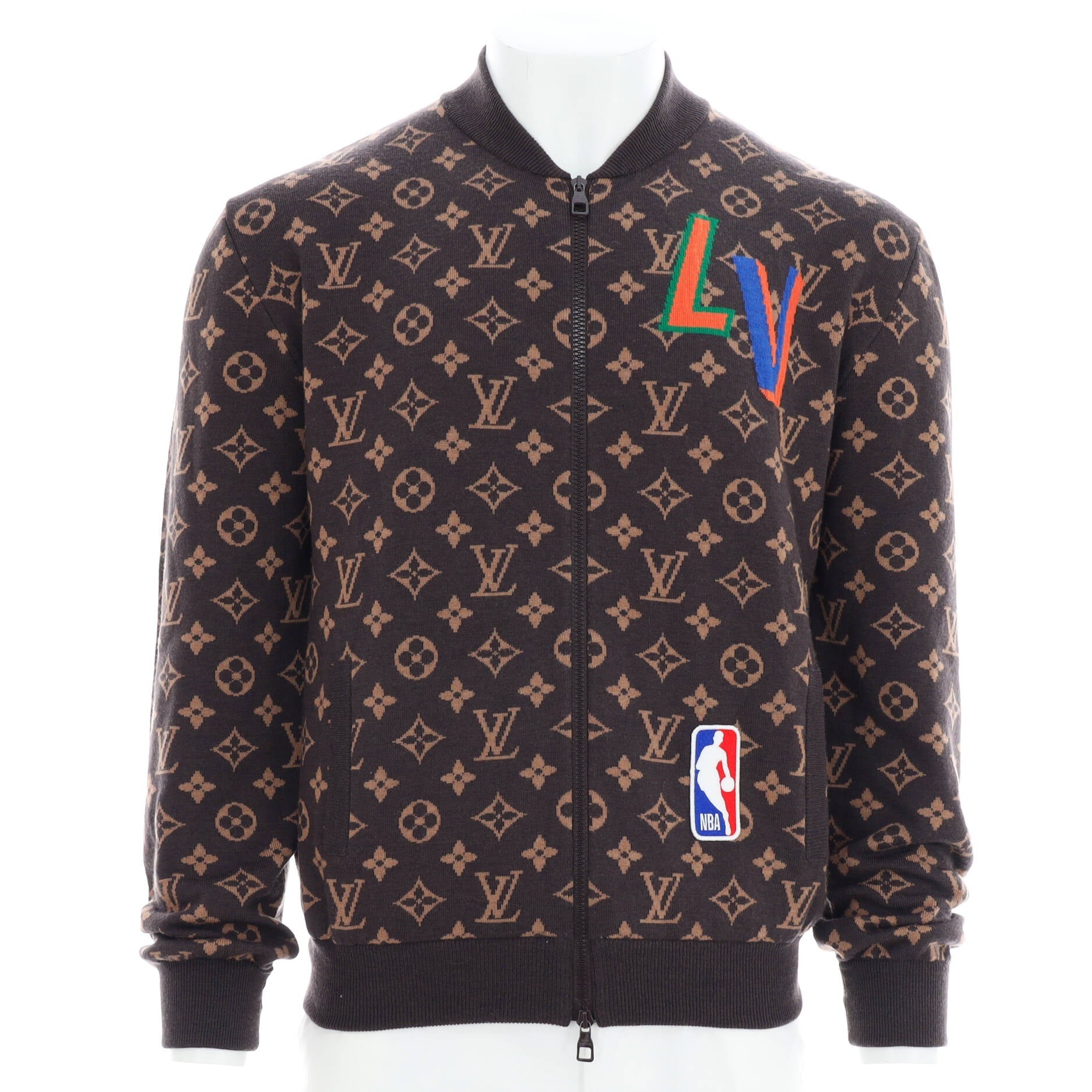 Men's LV x NBA Graphic Blouson Monogram Wool