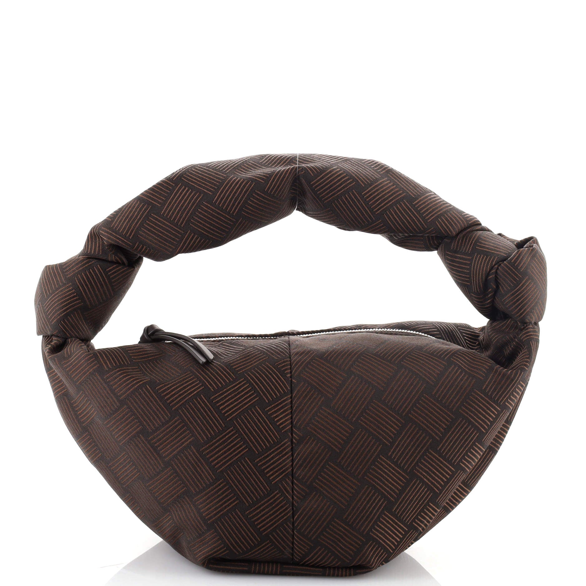 Double Knot Hobo Intrecciato Effect Jacquard Mini