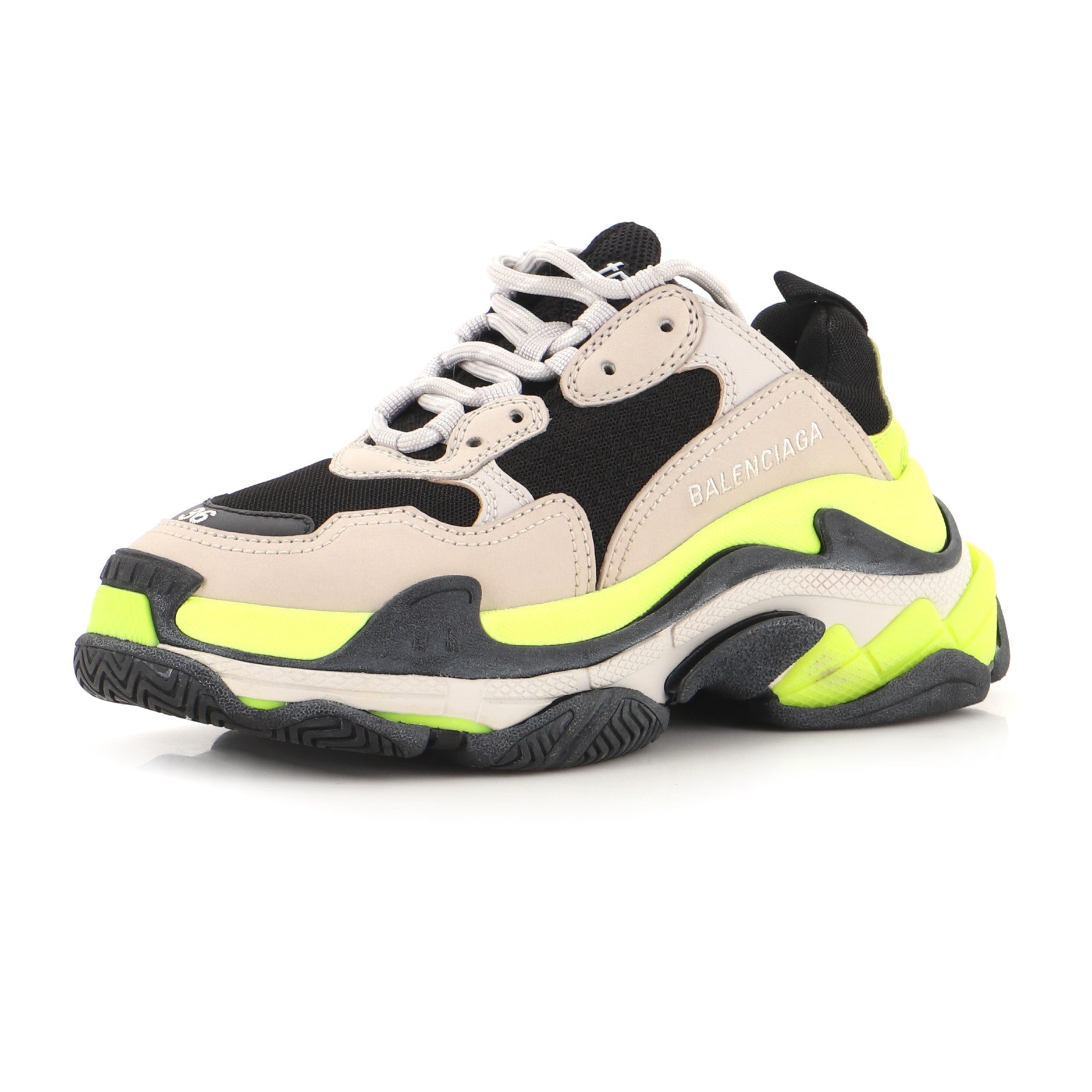 Women's Triple S Sneakers Fabric and Mesh with Leather