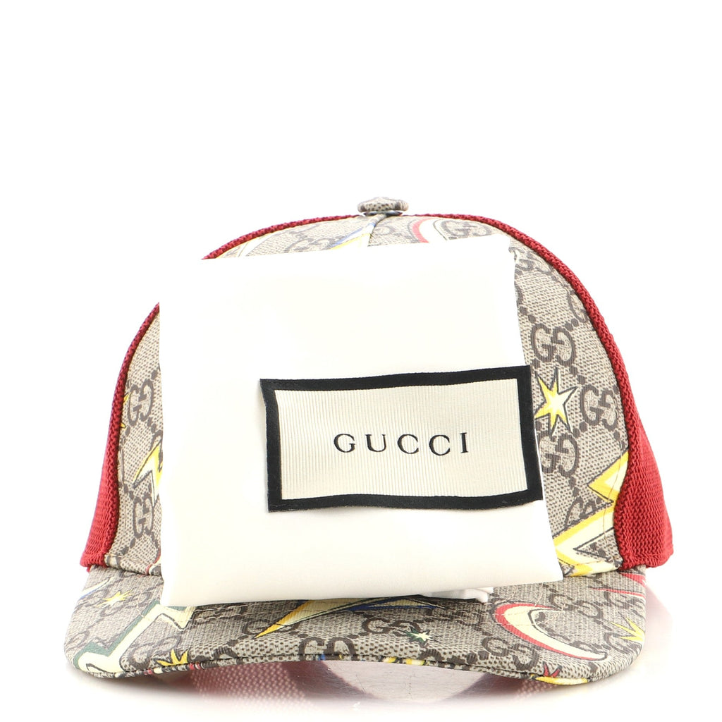 Baseball Cap Printed GG Coated Canvas XXL