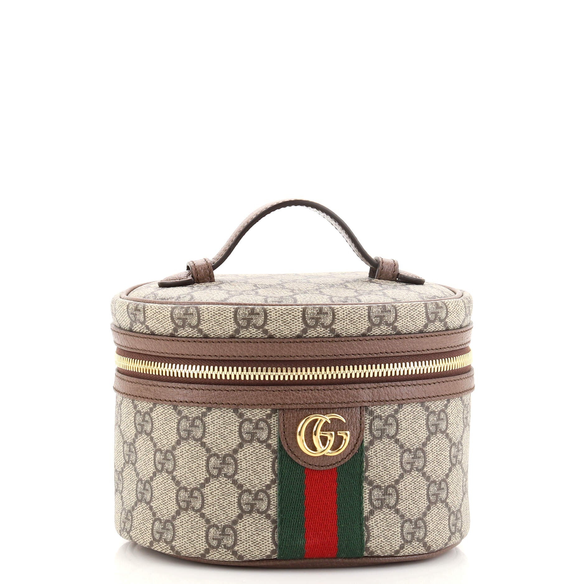 Ophidia Top Handle Cosmetic Case GG Coated Canvas Mini