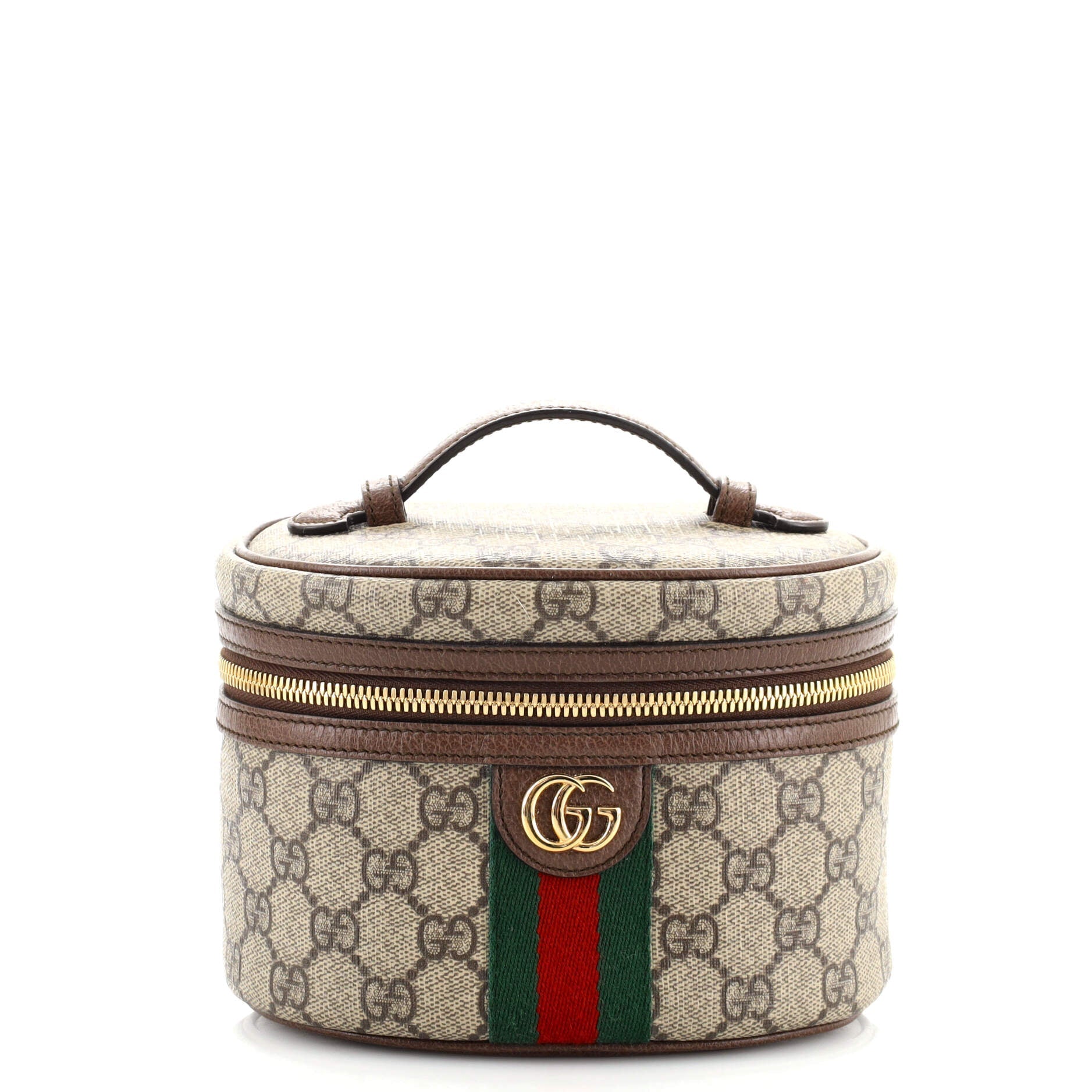 Ophidia Top Handle Cosmetic Case GG Coated Canvas Mini