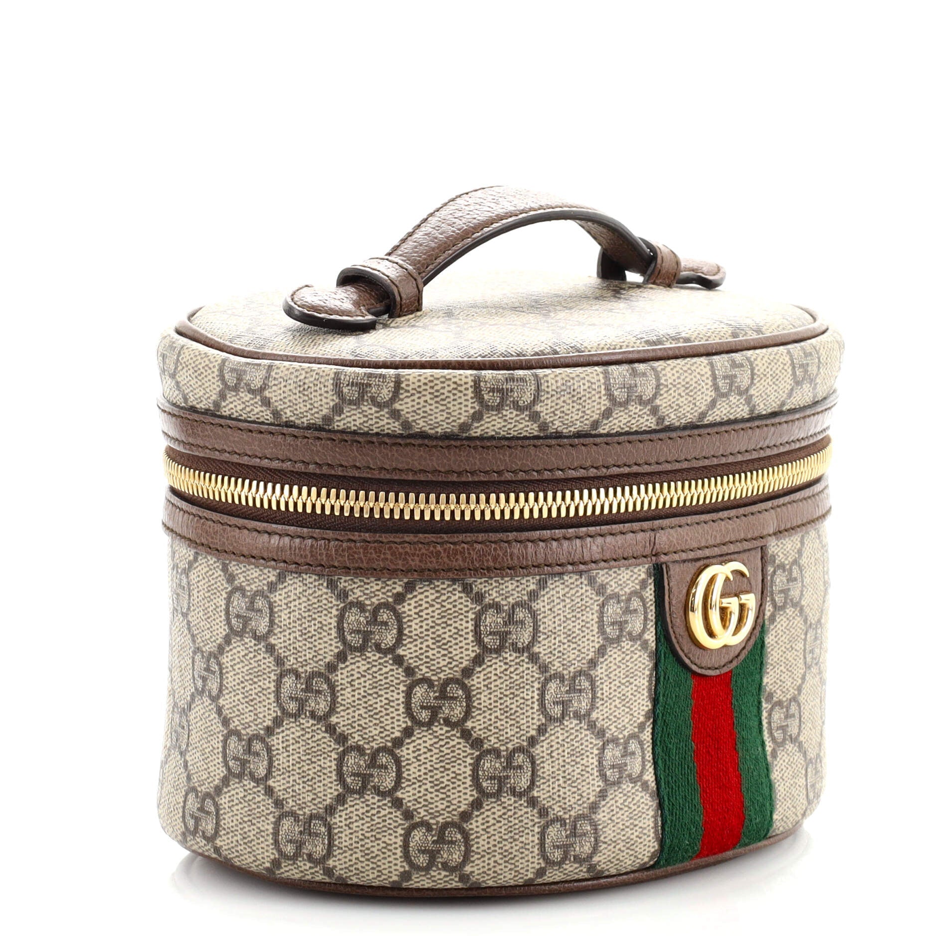 Ophidia Top Handle Cosmetic Case GG Coated Canvas Mini