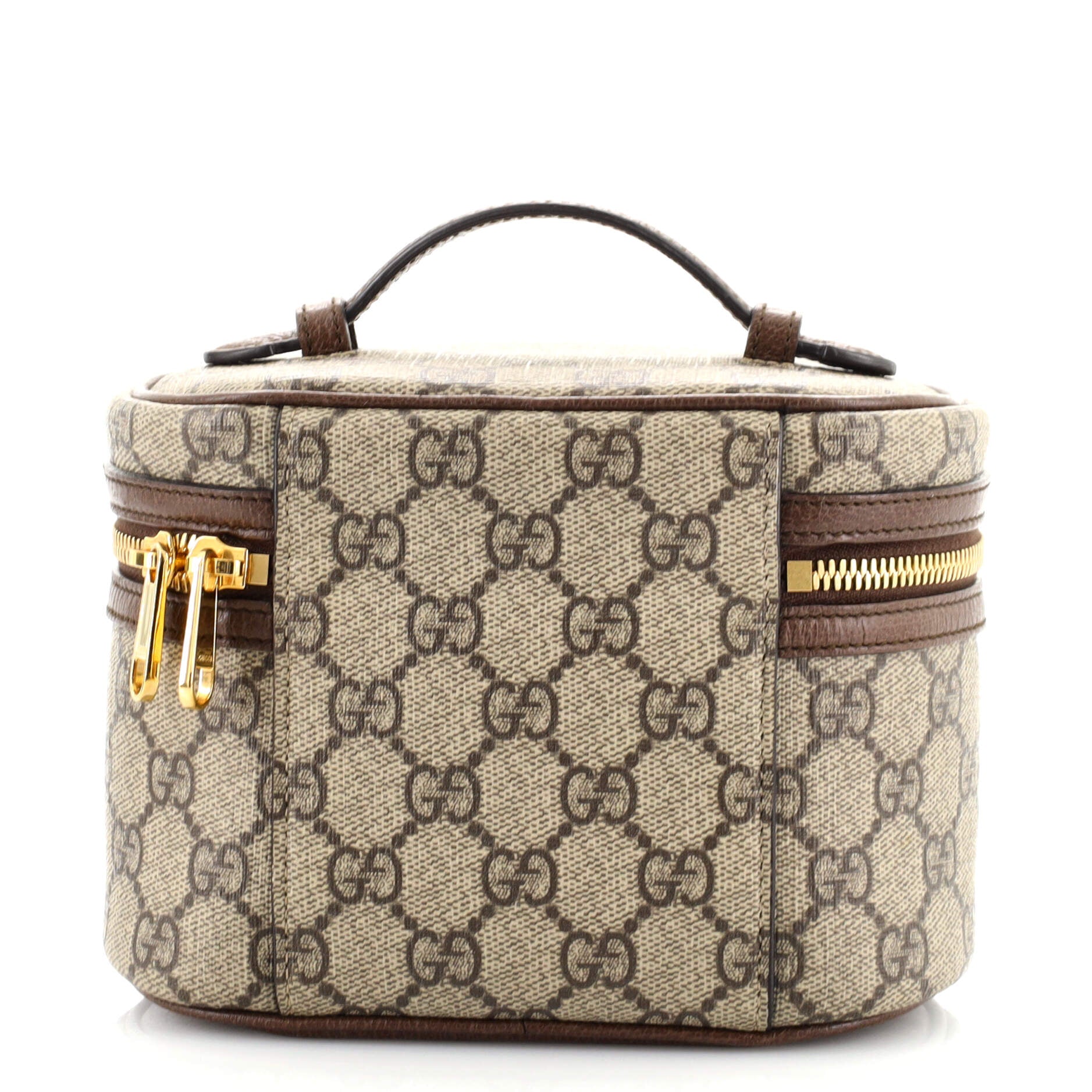 Ophidia Top Handle Cosmetic Case GG Coated Canvas Mini